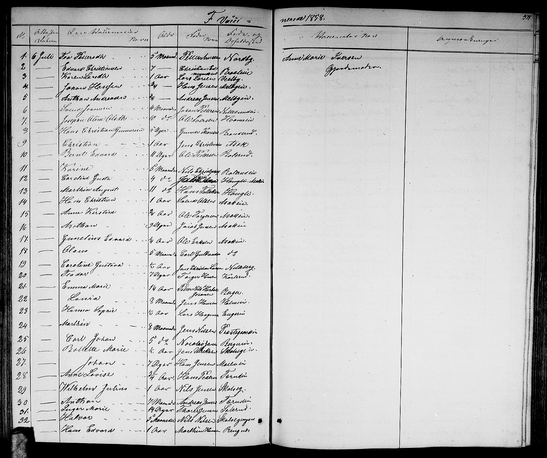 Skedsmo prestekontor Kirkebøker, AV/SAO-A-10033a/G/Ga/L0002: Parish register (copy) no. I 2, 1855-1872, p. 375