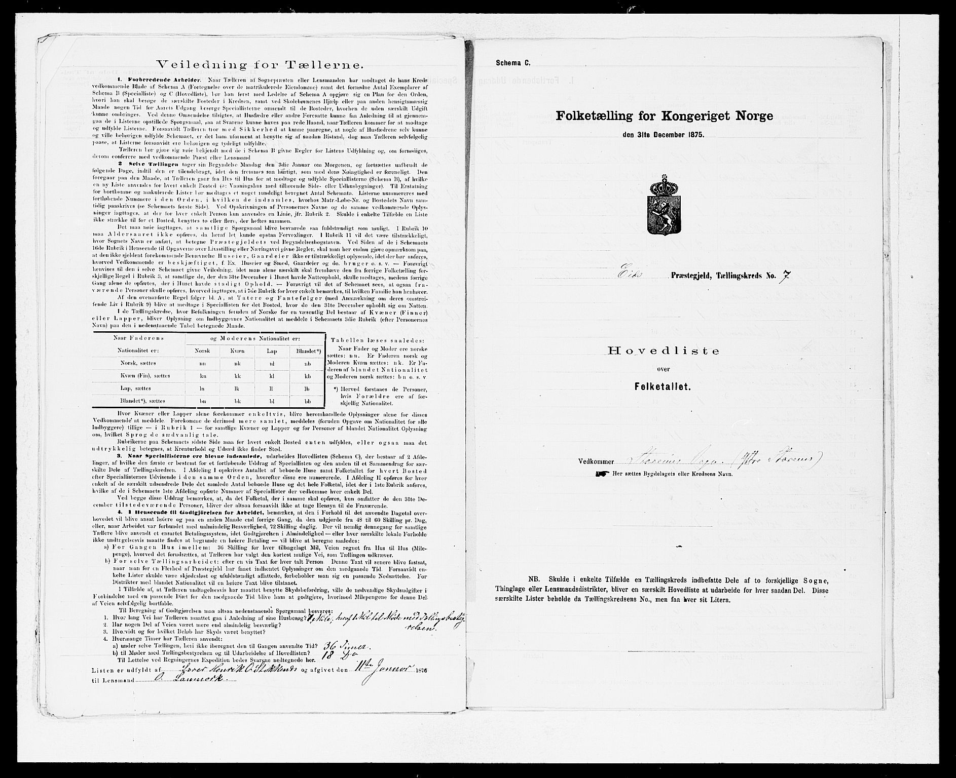 SAB, 1875 Census for 1443P Eid, 1875, p. 16