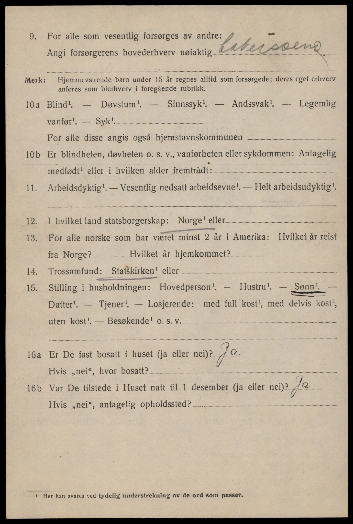 SAT, 1920 census for Trondheim, 1920, p. 101863