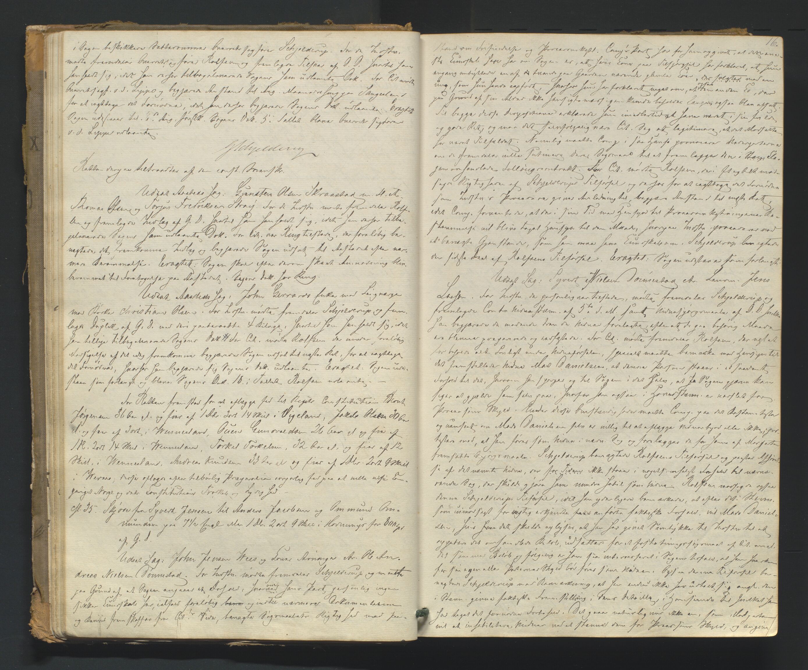 Torridal sorenskriveri, AV/SAK-1221-0012/F/Fa/L0001: Tingbok nr. 1, 1855-1864, p. 15b-16a