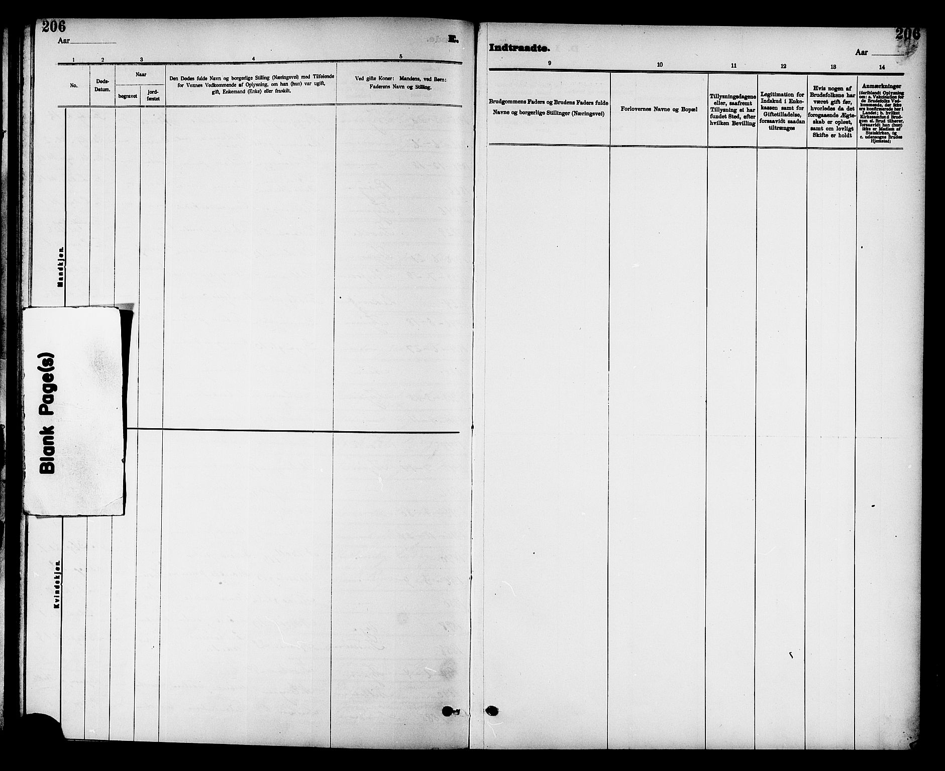 Ministerialprotokoller, klokkerbøker og fødselsregistre - Sør-Trøndelag, SAT/A-1456/605/L0255: Parish register (copy) no. 605C02, 1908-1918, p. 206