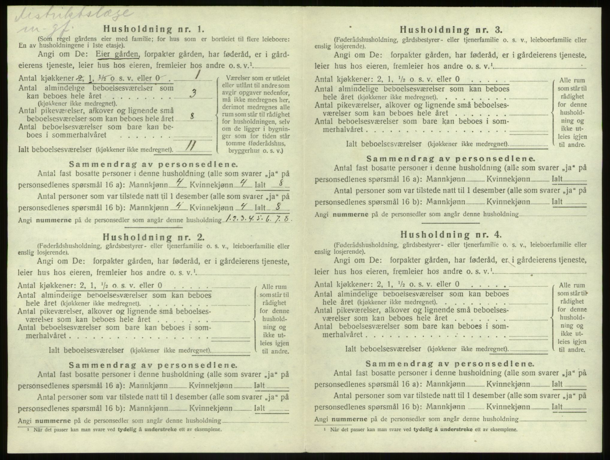 SAB, 1920 census for Sør-Vågsøy, 1920, p. 306