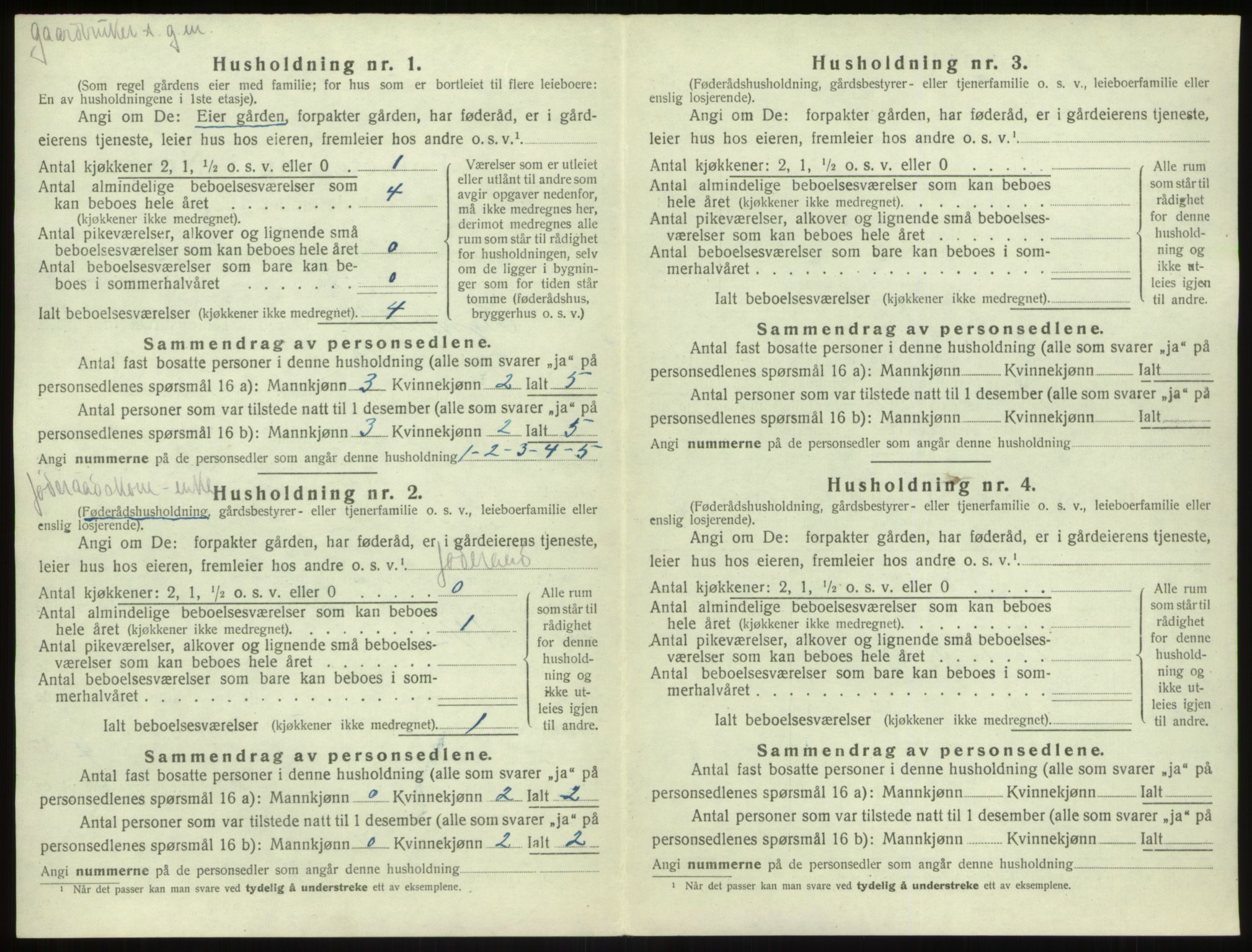 SAB, 1920 census for Kyrkjebø, 1920, p. 111