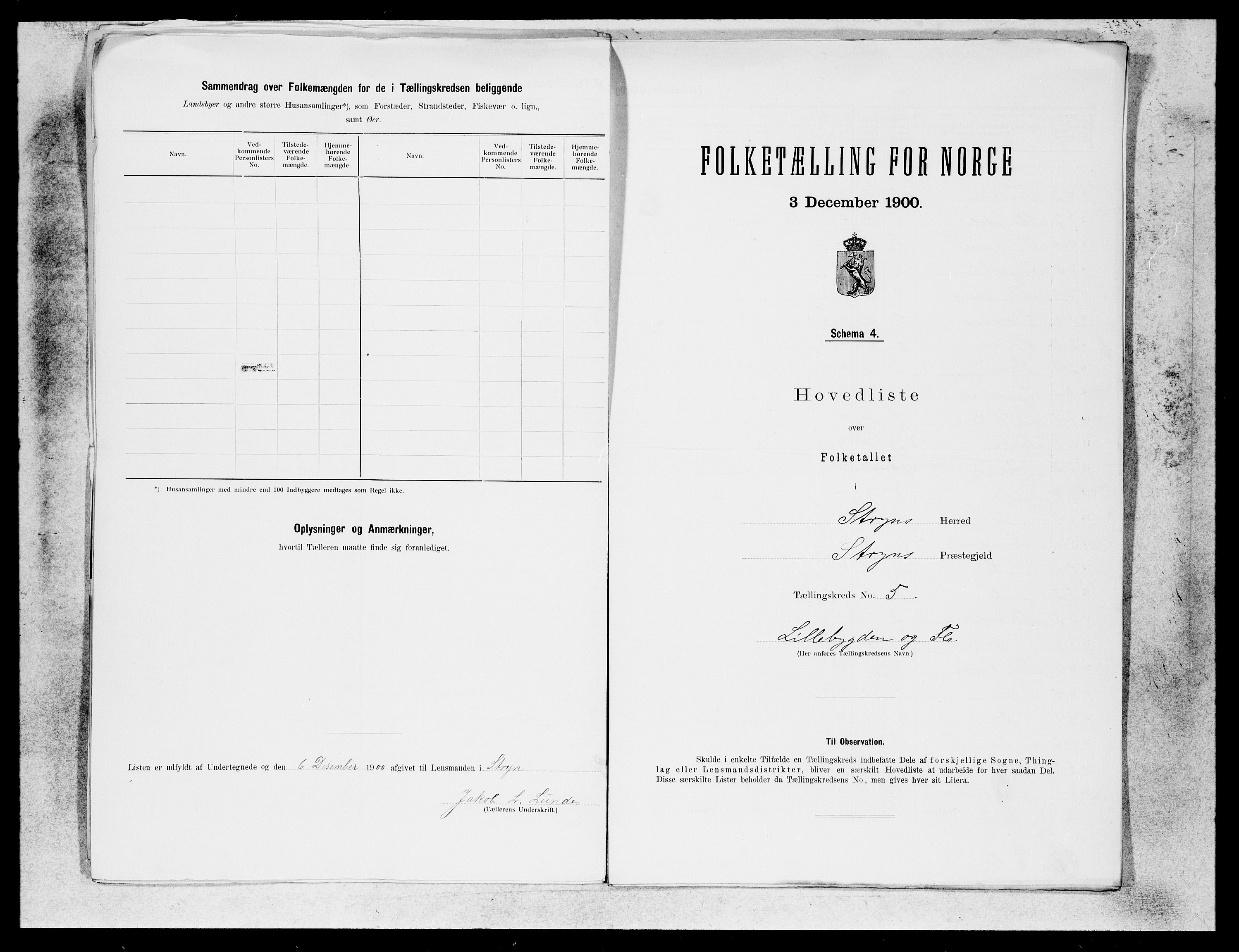 SAB, 1900 census for Stryn, 1900, p. 9