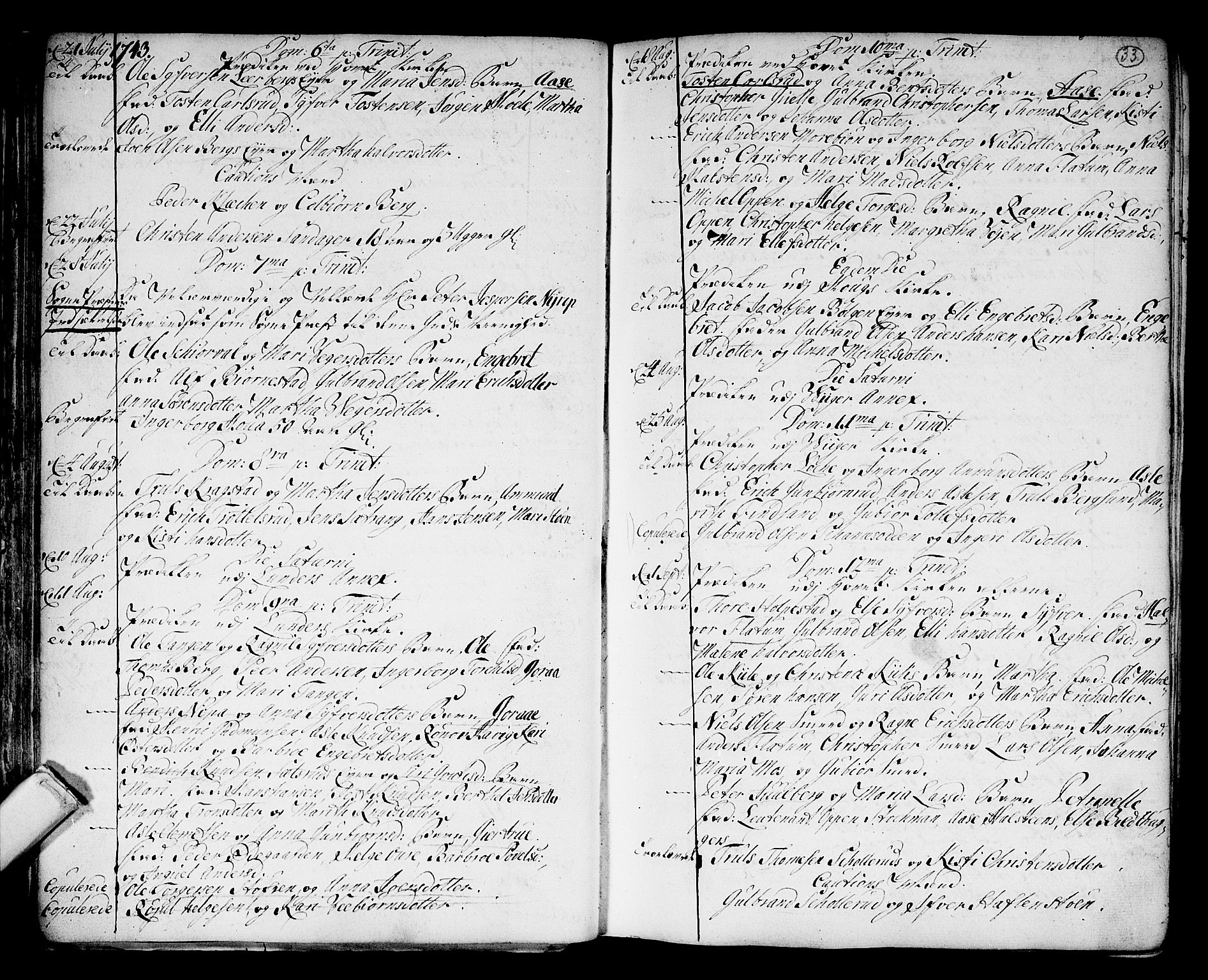 Norderhov kirkebøker, SAKO/A-237/F/Fa/L0003a: Parish register (official) no. 3, 1740-1757, p. 33
