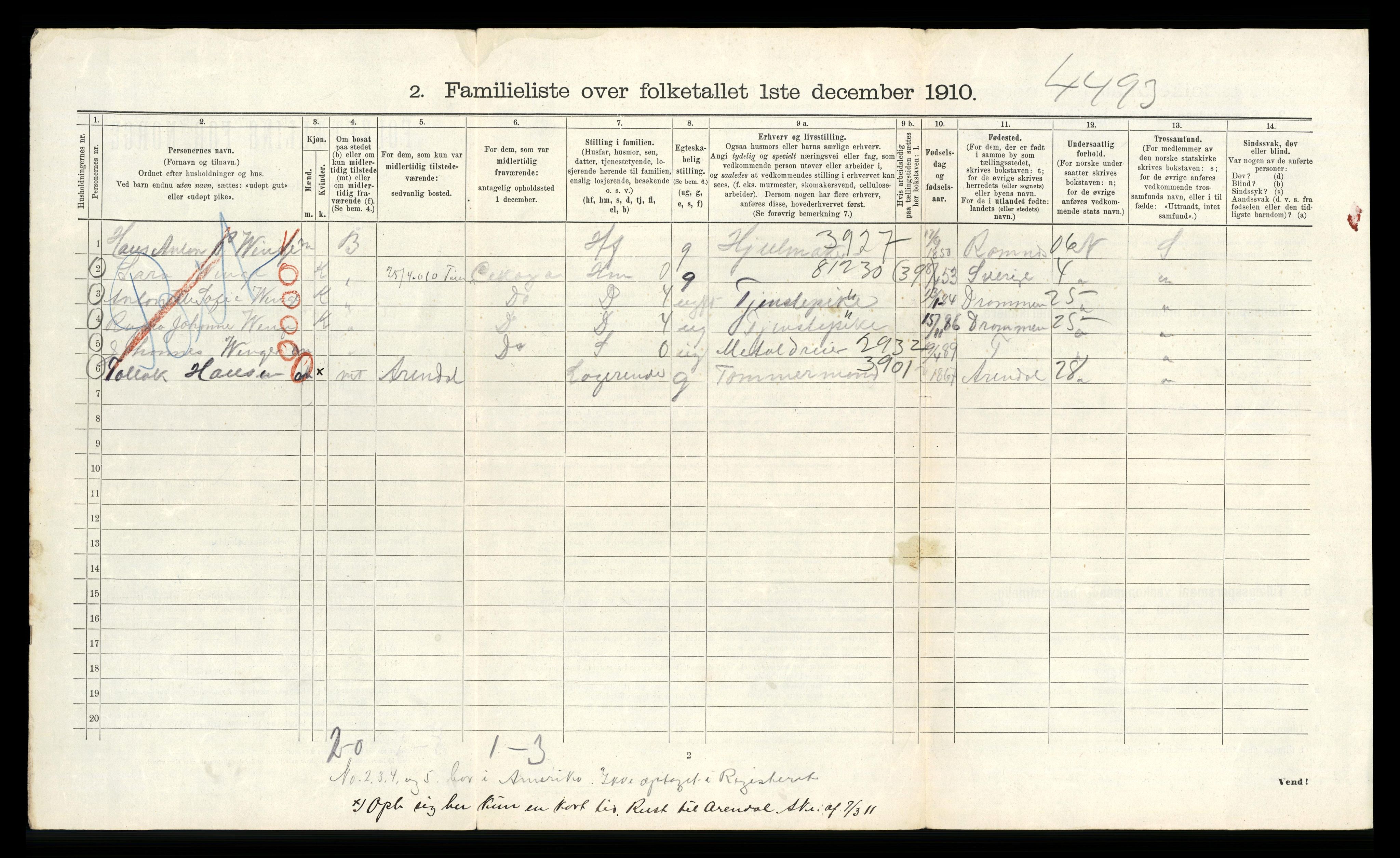 RA, 1910 census for Kristiania, 1910, p. 121298