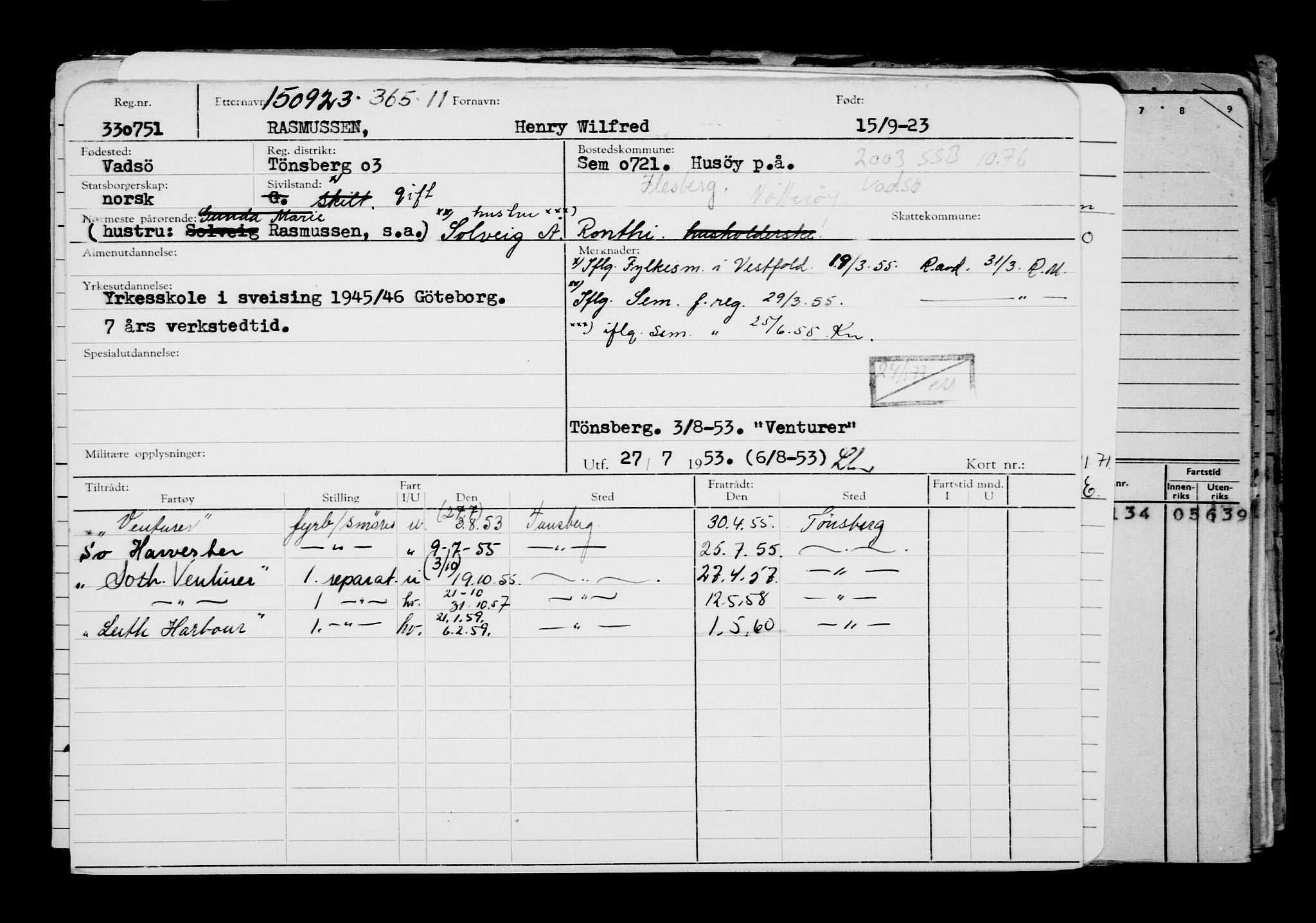 Direktoratet for sjømenn, AV/RA-S-3545/G/Gb/L0223: Hovedkort, 1923, p. 28