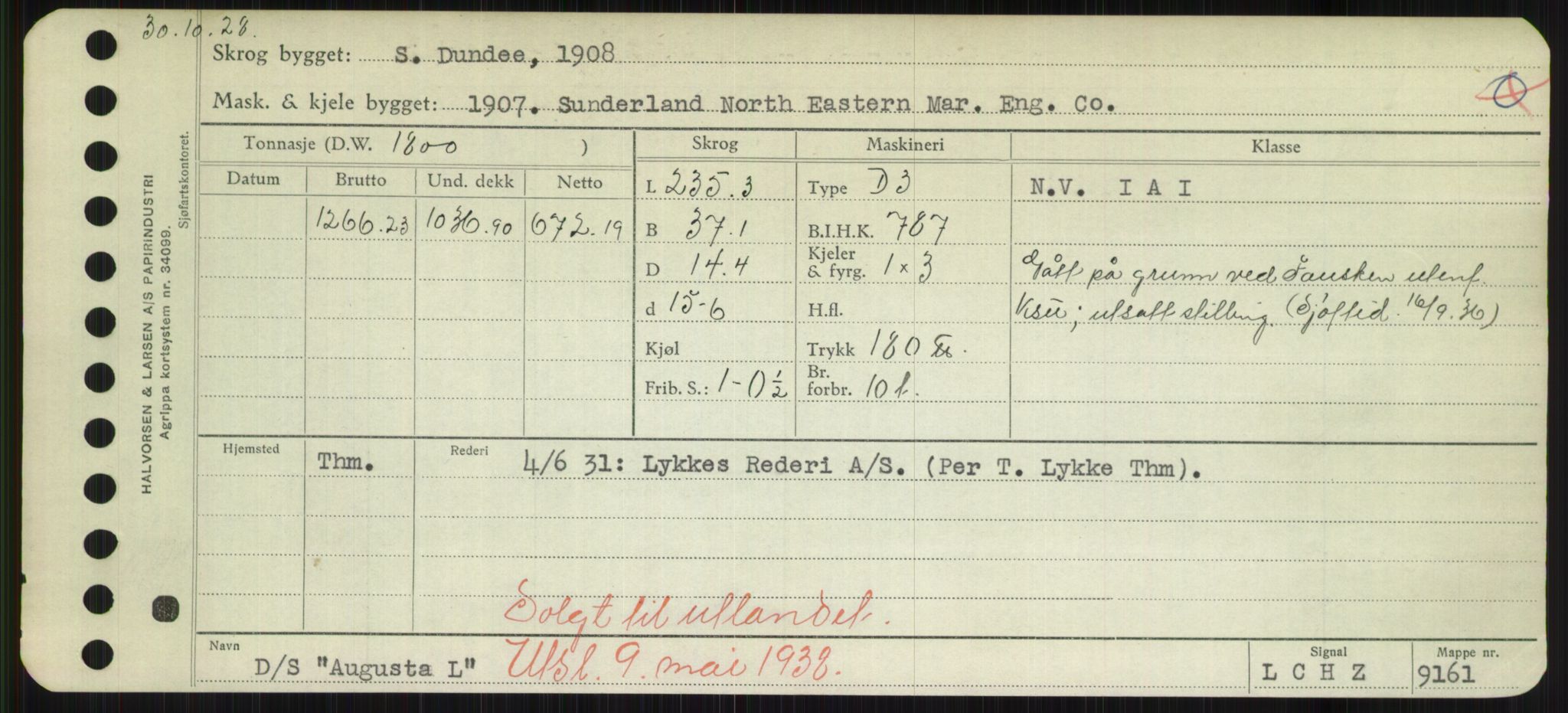 Sjøfartsdirektoratet med forløpere, Skipsmålingen, RA/S-1627/H/Hd/L0002: Fartøy, Apa-Axe, p. 427