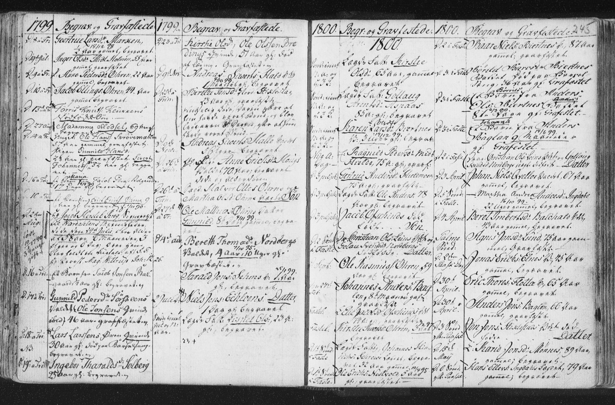 Ministerialprotokoller, klokkerbøker og fødselsregistre - Nord-Trøndelag, SAT/A-1458/723/L0232: Parish register (official) no. 723A03, 1781-1804, p. 245