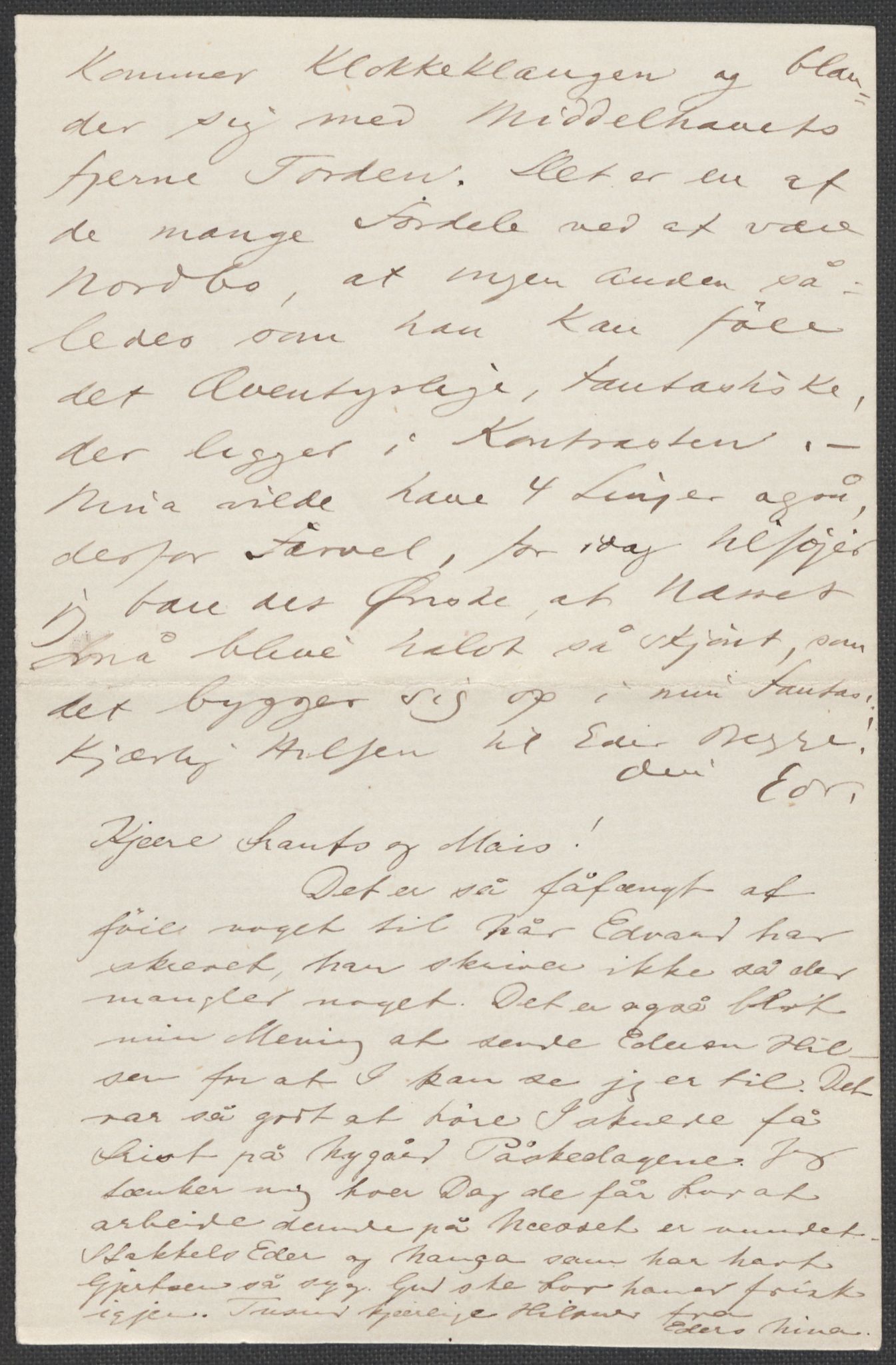 Beyer, Frants, AV/RA-PA-0132/F/L0001: Brev fra Edvard Grieg til Frantz Beyer og "En del optegnelser som kan tjene til kommentar til brevene" av Marie Beyer, 1872-1907, p. 116