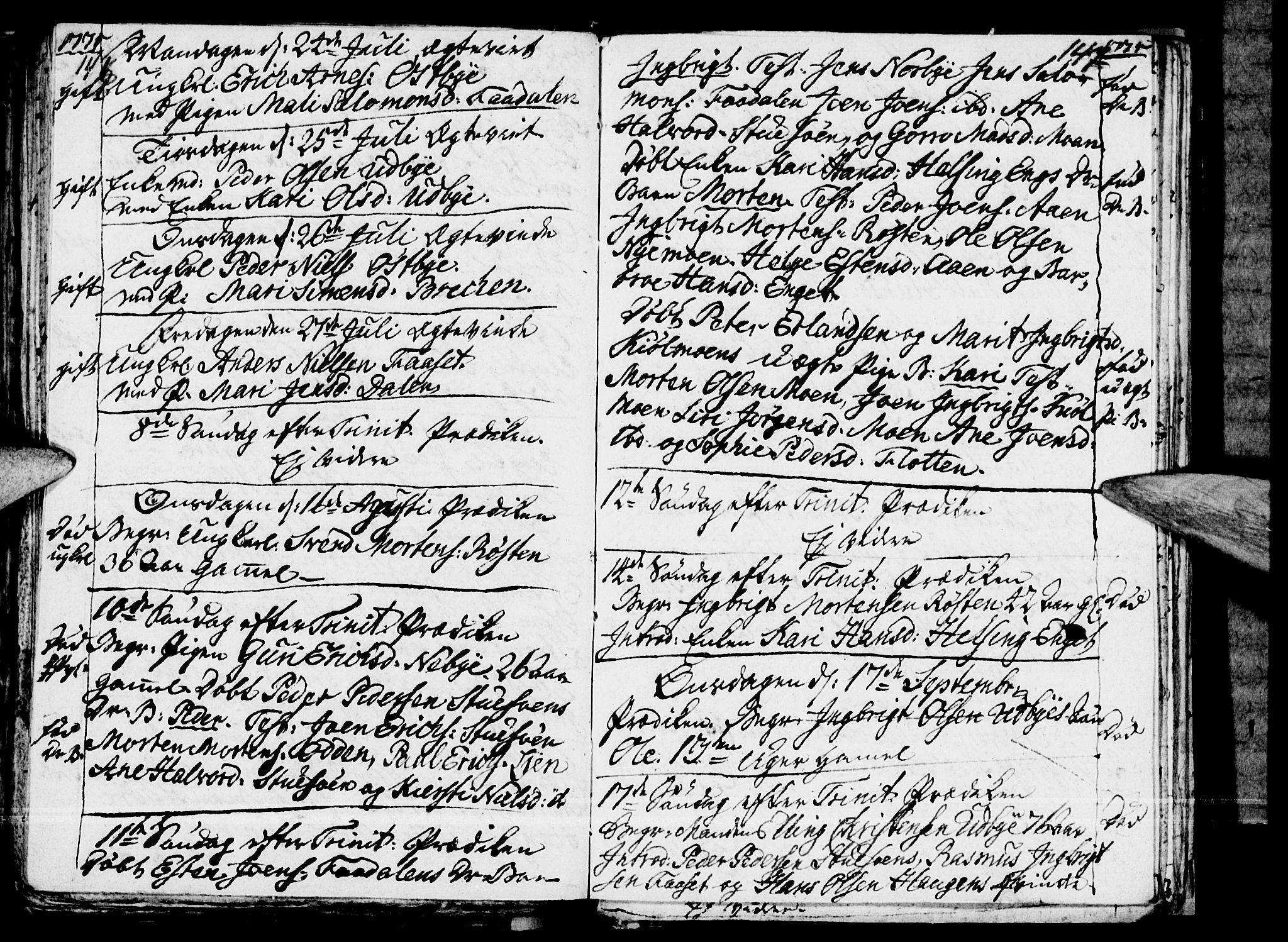 Tynset prestekontor, AV/SAH-PREST-058/H/Ha/Haa/L0008: Parish register (official) no. 8, 1767-1778, p. 146-147