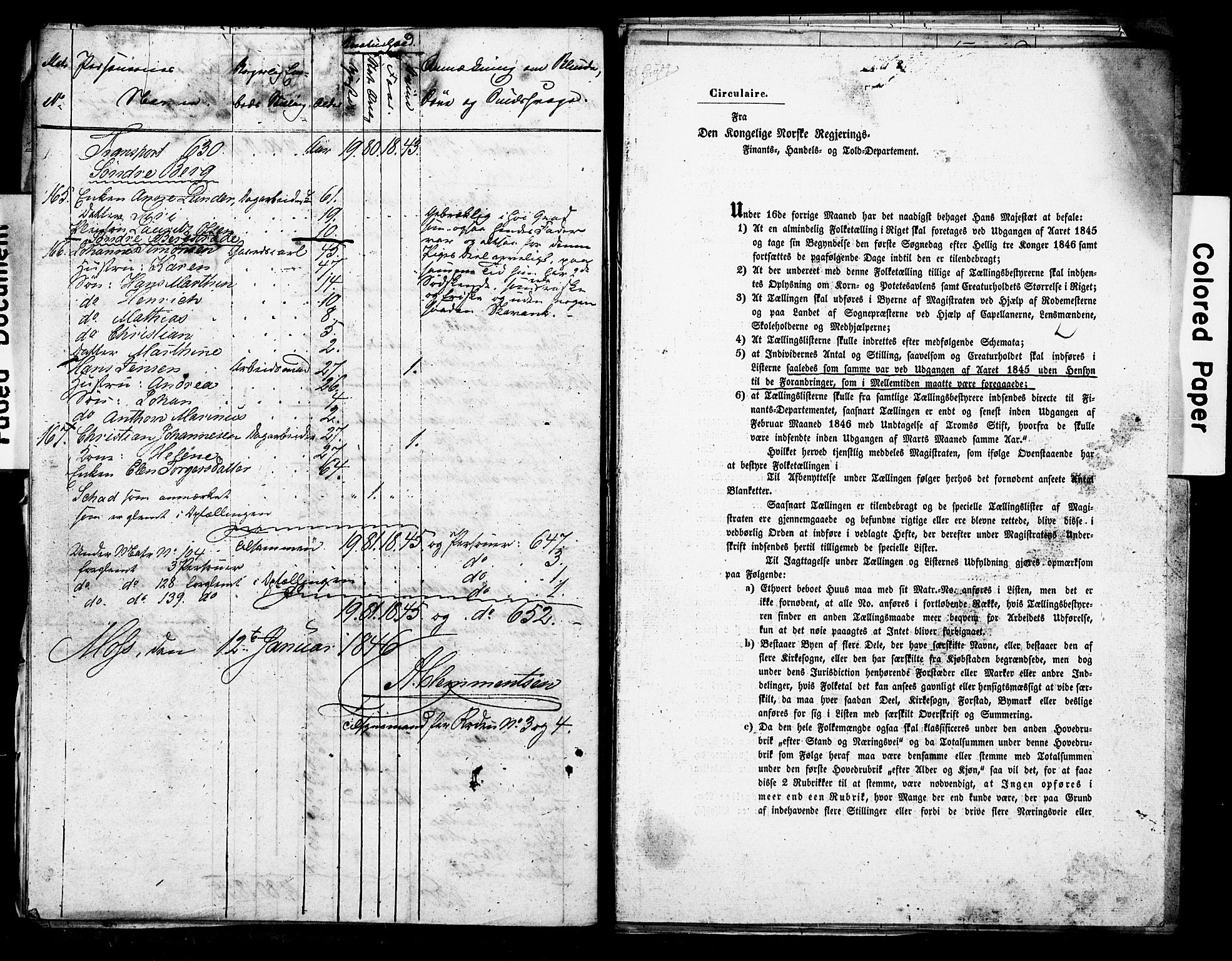 , Census 1845 for Moss/Moss, 1845, p. 24