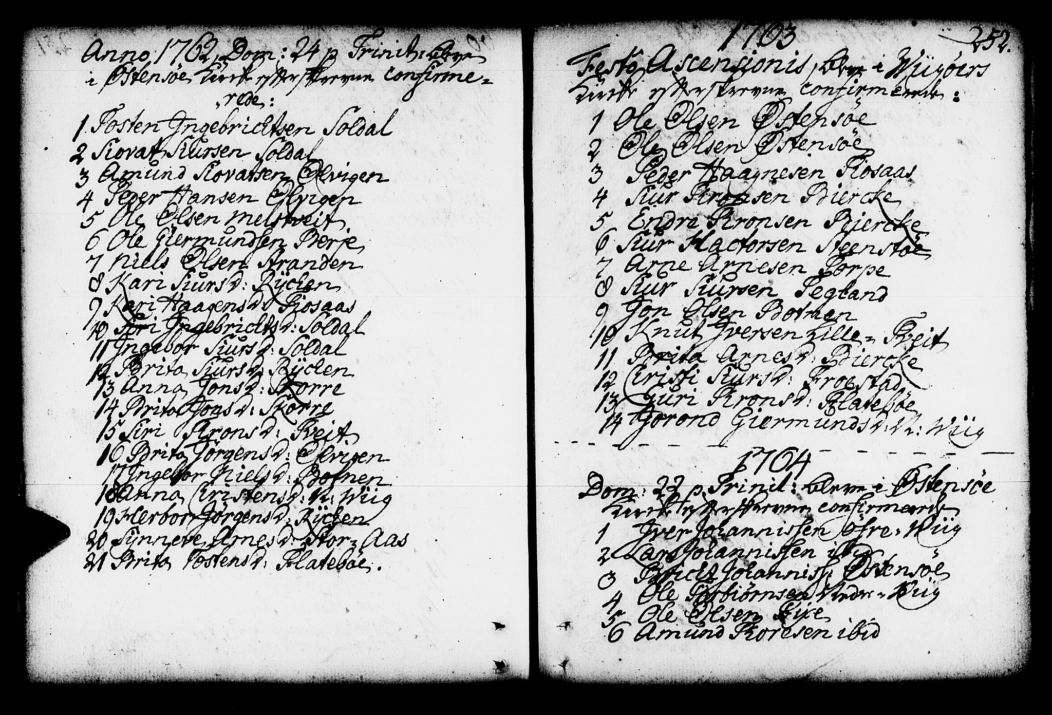 Kvam sokneprestembete, AV/SAB-A-76201/H/Haa: Parish register (official) no. A 4, 1743-1795, p. 252