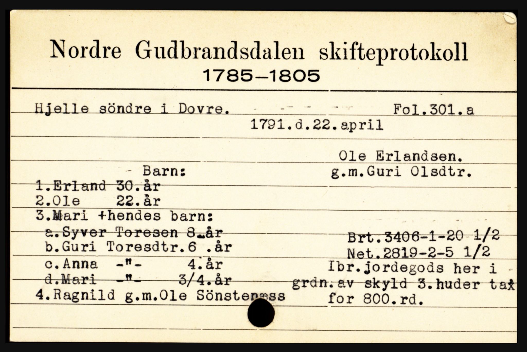 Nord-Gudbrandsdal tingrett, AV/SAH-TING-002/J, 1658-1900, p. 5187