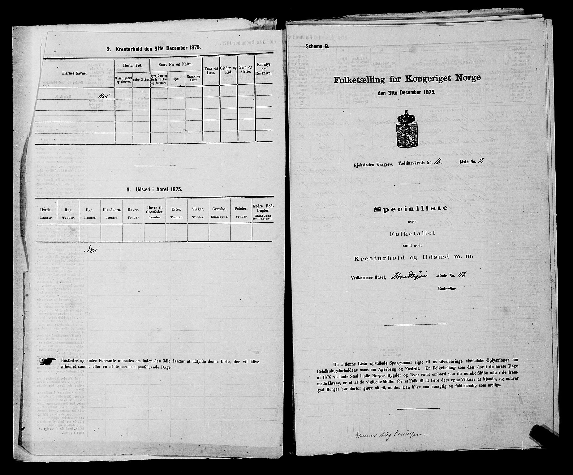 SAKO, 1875 census for 0801P Kragerø, 1875, p. 340