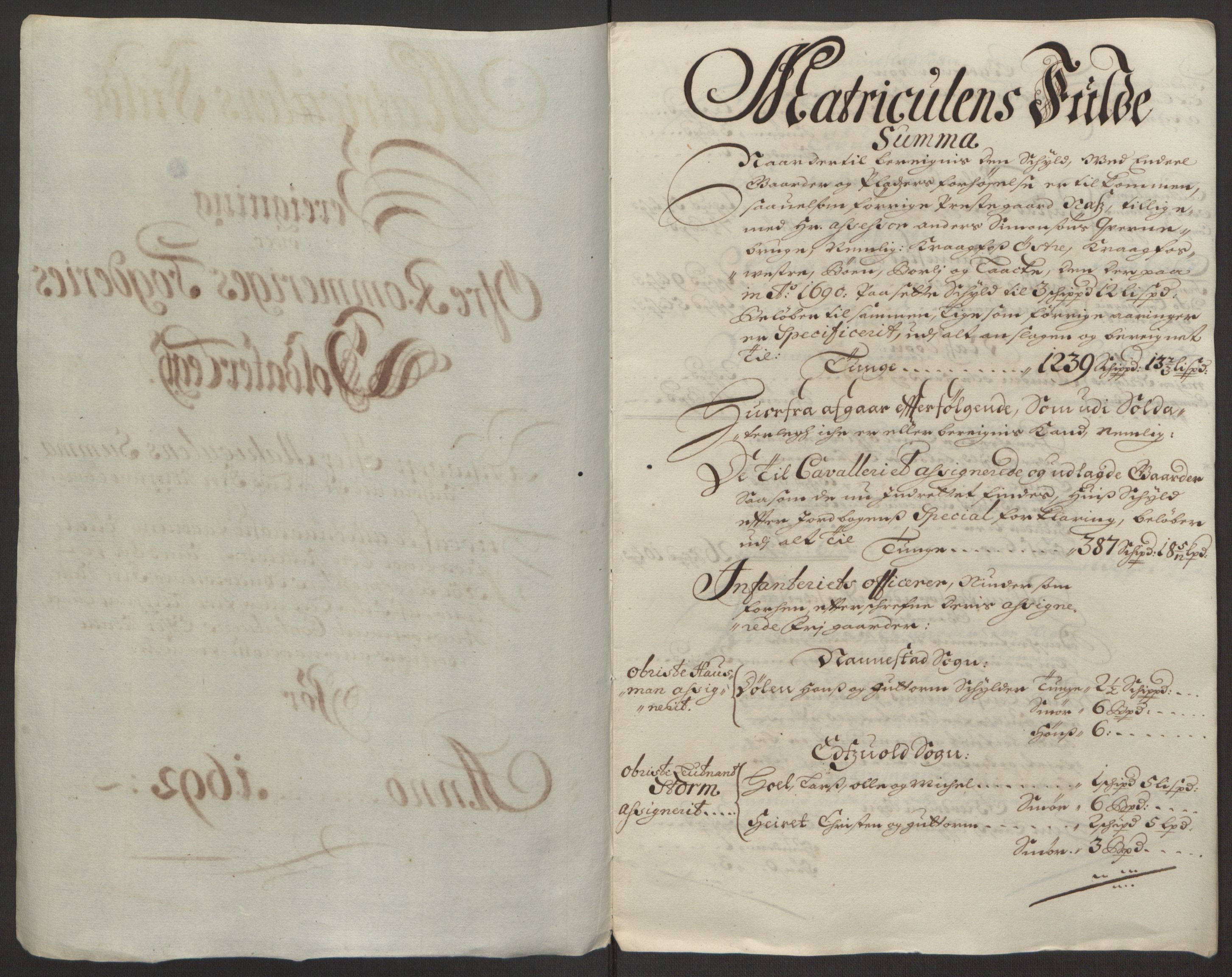 Rentekammeret inntil 1814, Reviderte regnskaper, Fogderegnskap, RA/EA-4092/R12/L0704: Fogderegnskap Øvre Romerike, 1692, p. 224