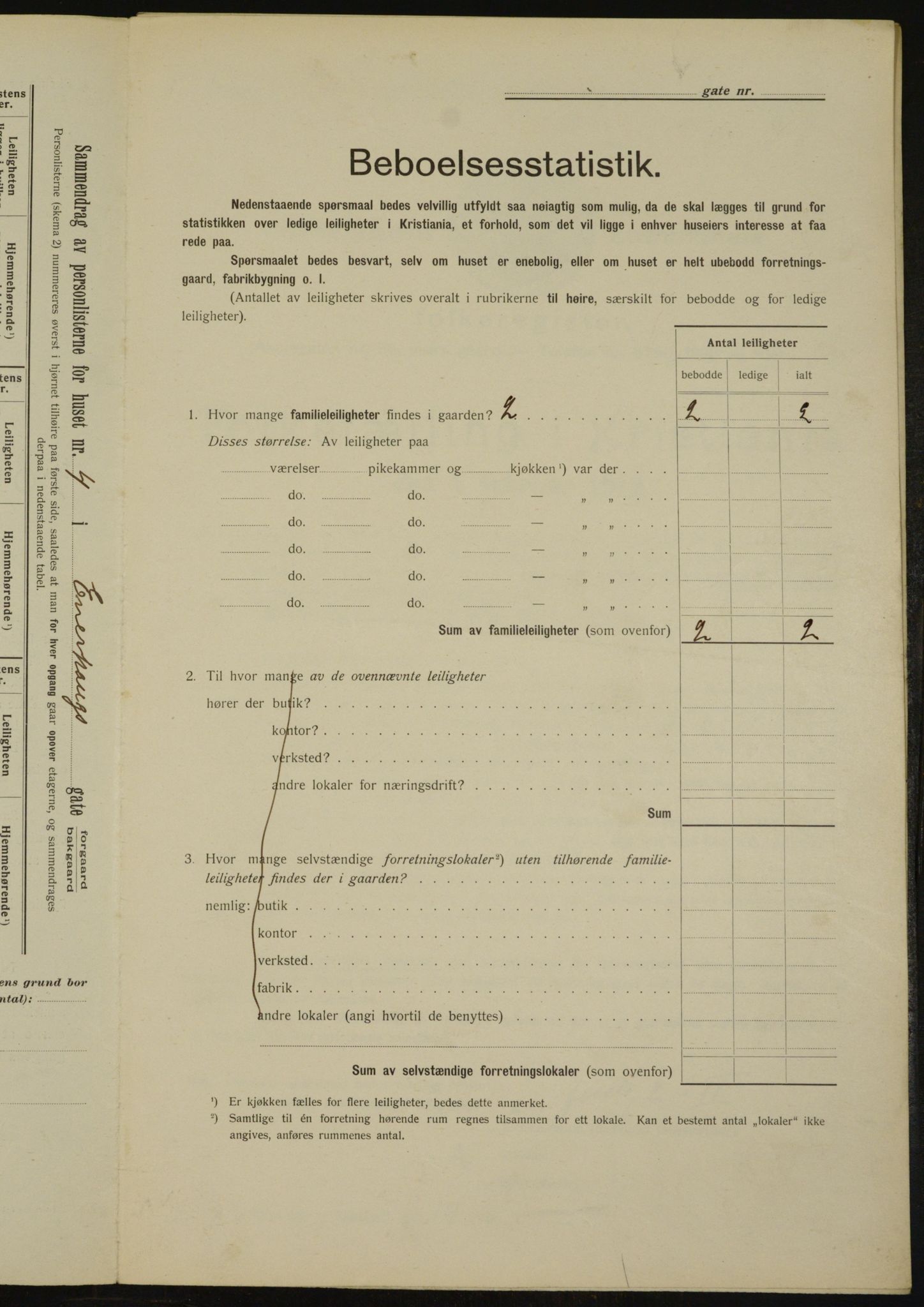 OBA, Municipal Census 1912 for Kristiania, 1912, p. 21465