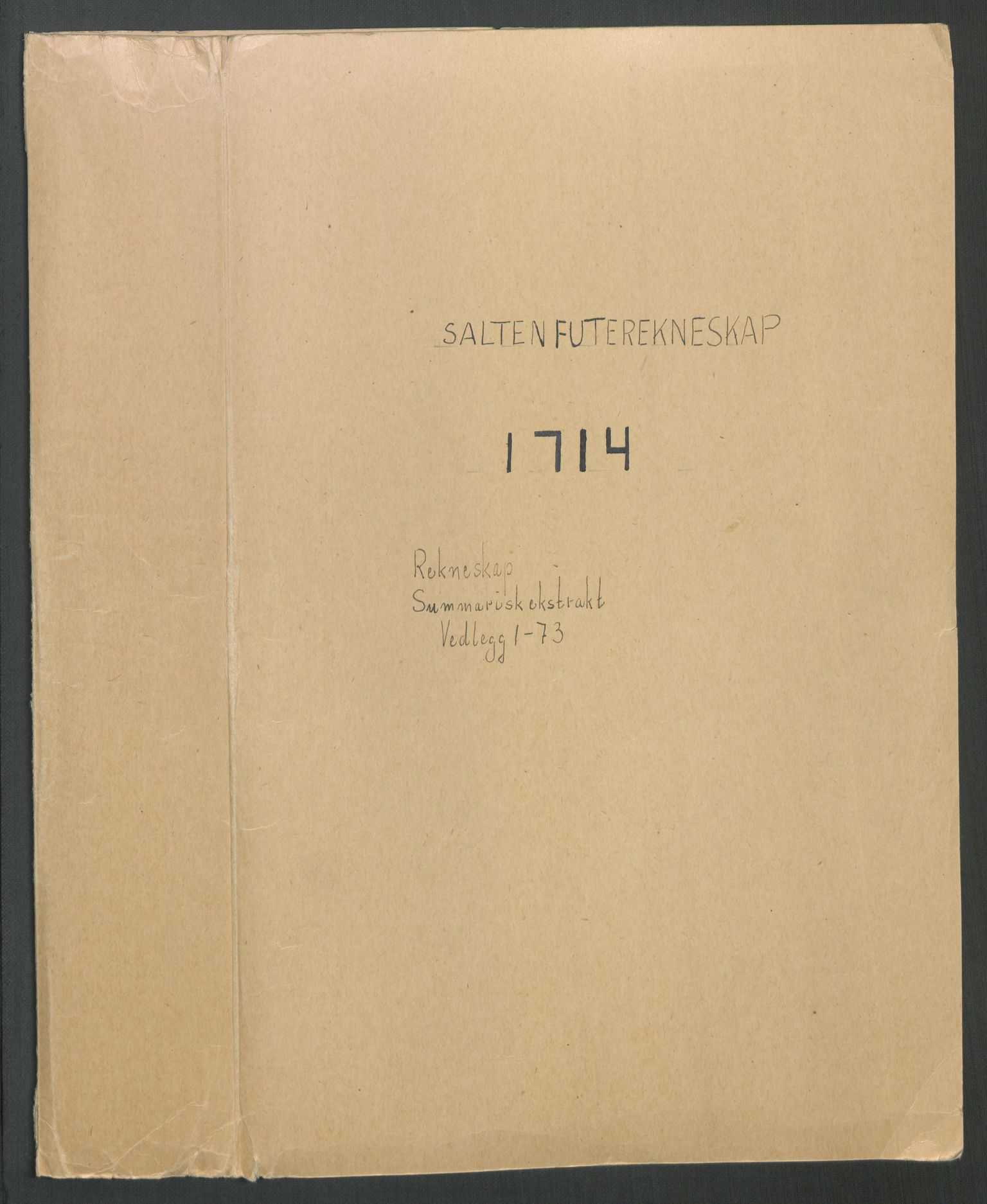Rentekammeret inntil 1814, Reviderte regnskaper, Fogderegnskap, RA/EA-4092/R66/L4584: Fogderegnskap Salten, 1714, p. 2