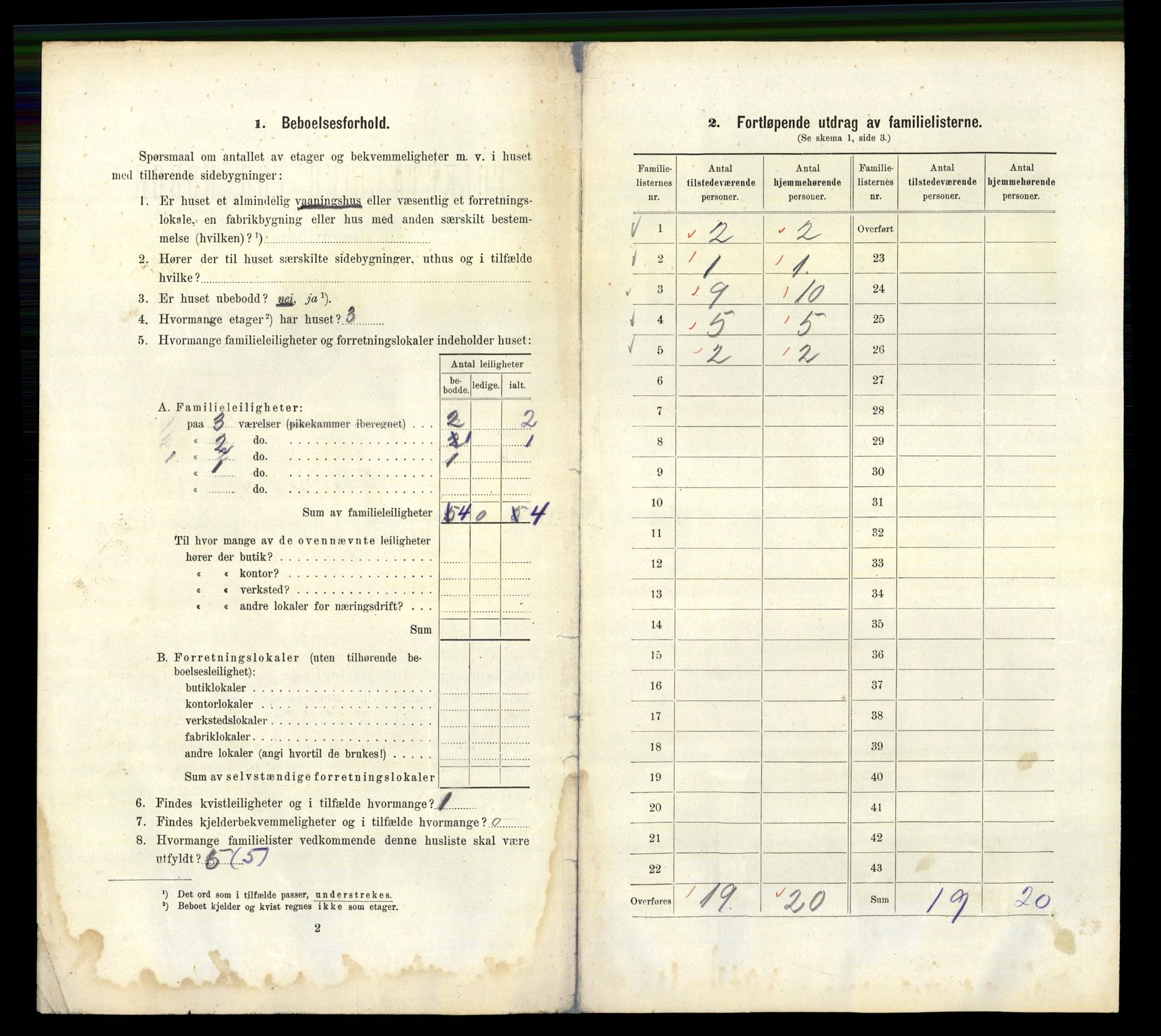 RA, 1910 census for Bergen, 1910, p. 2886