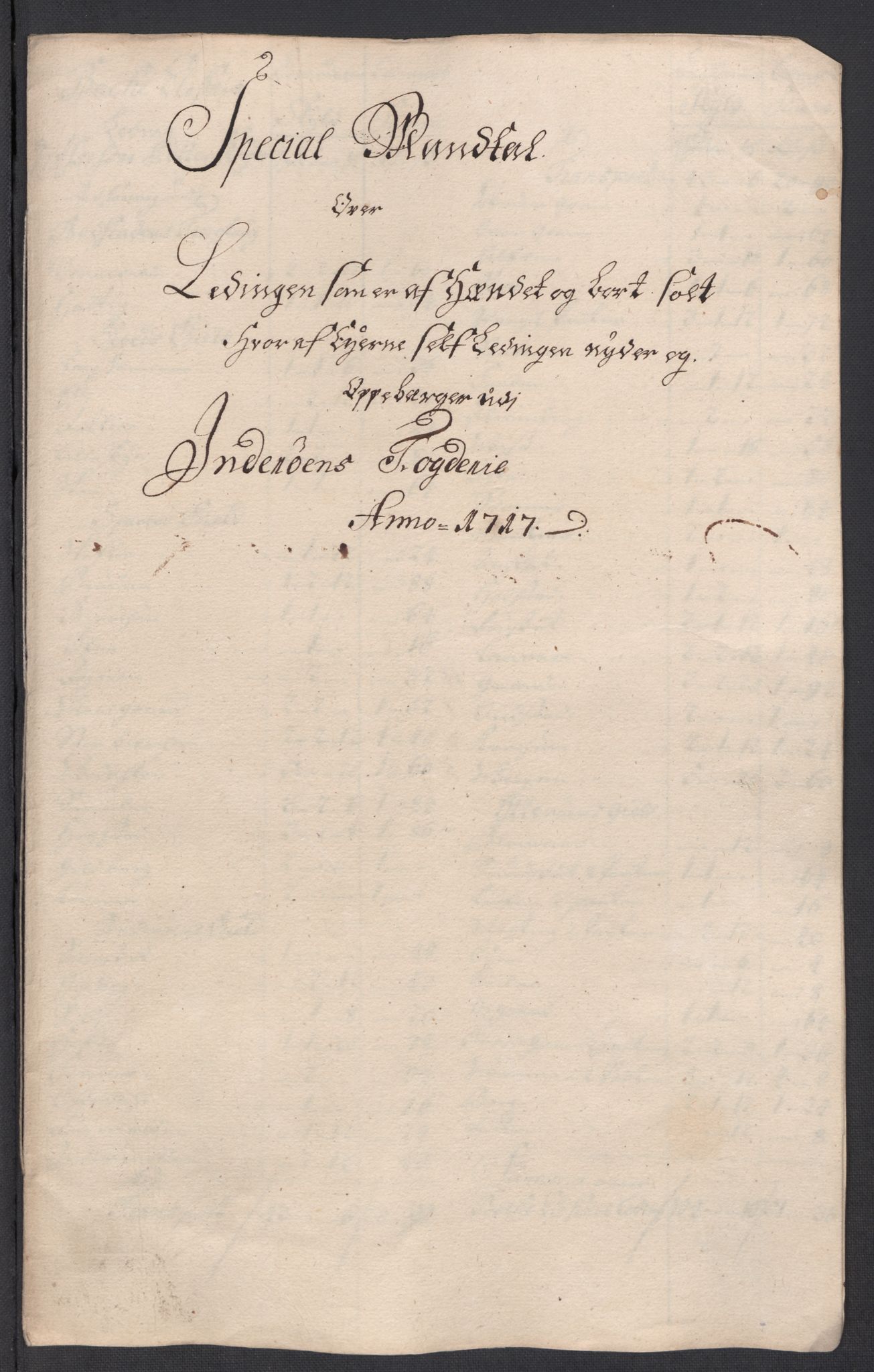 Rentekammeret inntil 1814, Reviderte regnskaper, Fogderegnskap, AV/RA-EA-4092/R63/L4325: Fogderegnskap Inderøy, 1717, p. 276