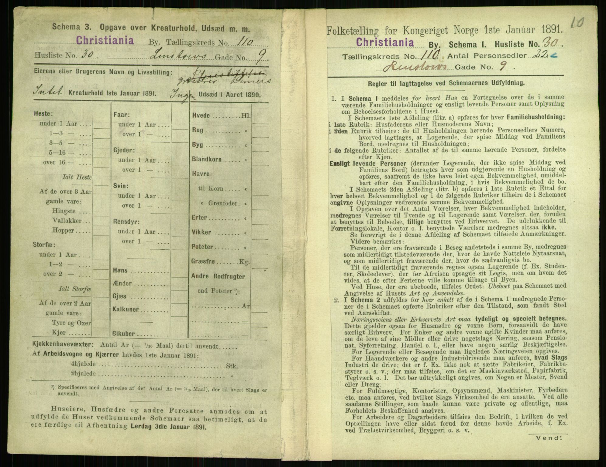 RA, 1891 census for 0301 Kristiania, 1891, p. 57120