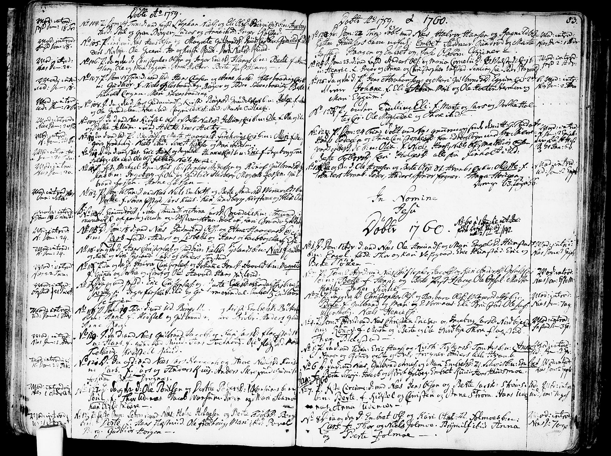 Nes prestekontor Kirkebøker, SAO/A-10410/F/Fa/L0003: Parish register (official) no. I 3, 1734-1781, p. 83