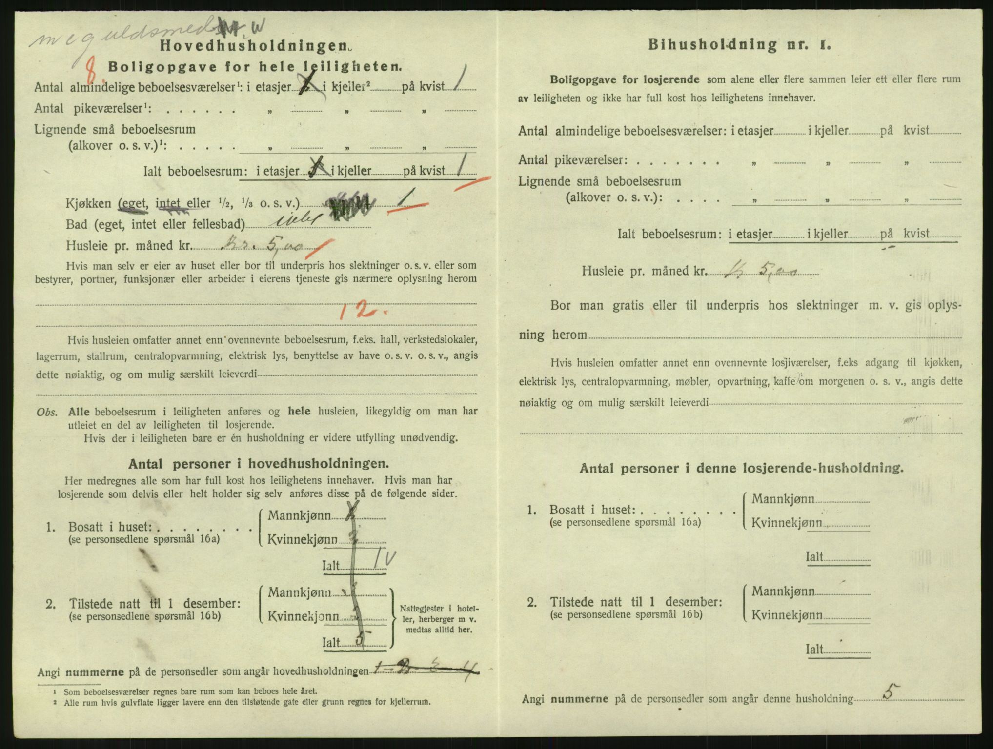 SAK, 1920 census for Grimstad, 1920, p. 1806