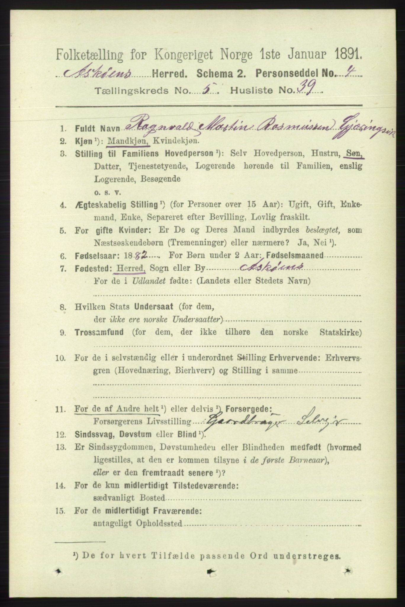 RA, 1891 census for 1247 Askøy, 1891, p. 3735