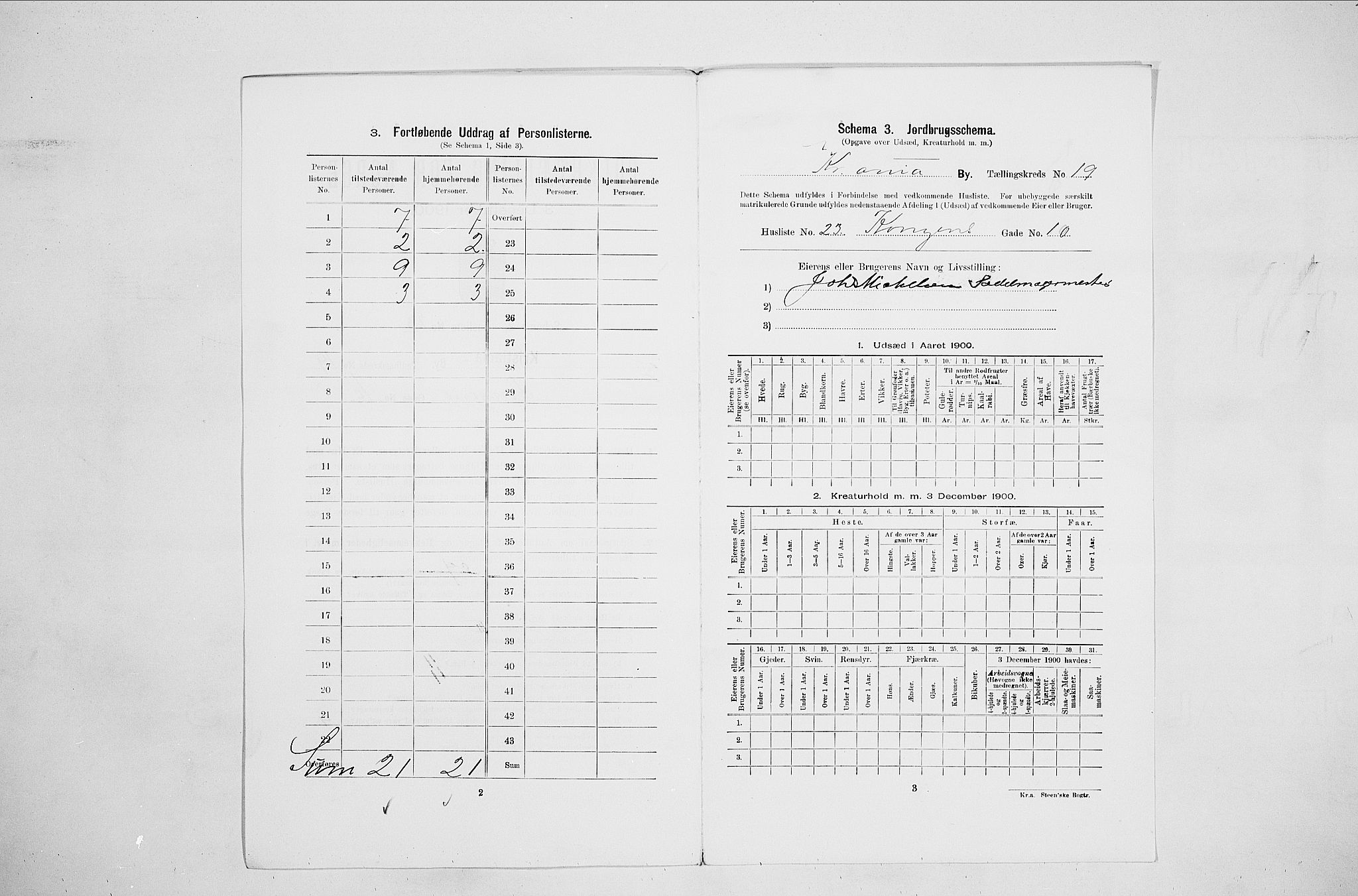 SAO, 1900 census for Kristiania, 1900, p. 48744