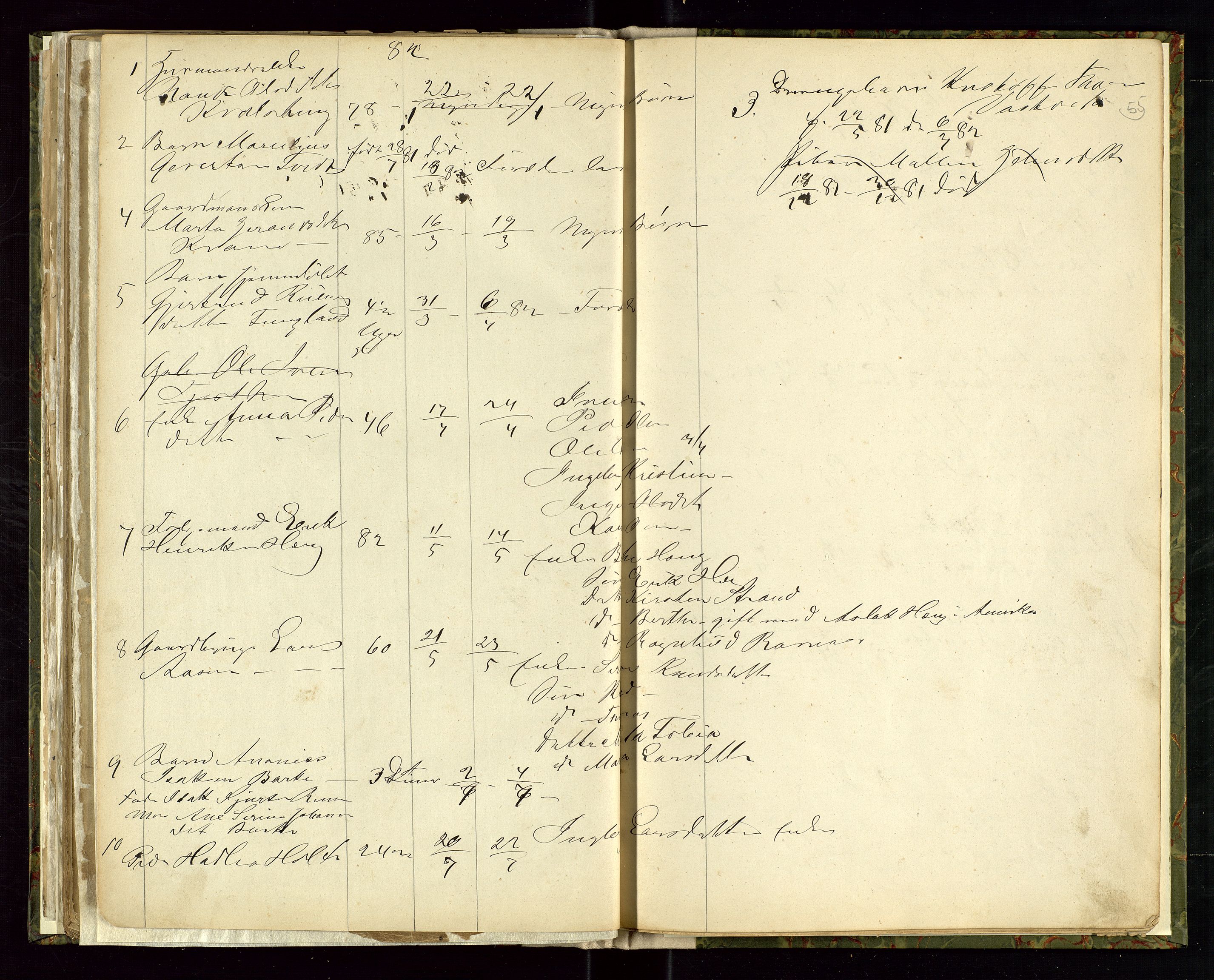 Strand og Forsand lensmannskontor, SAST/A-100451/Gga/L0001: Dødsfallsprotokoll, 1865-1886, p. 55