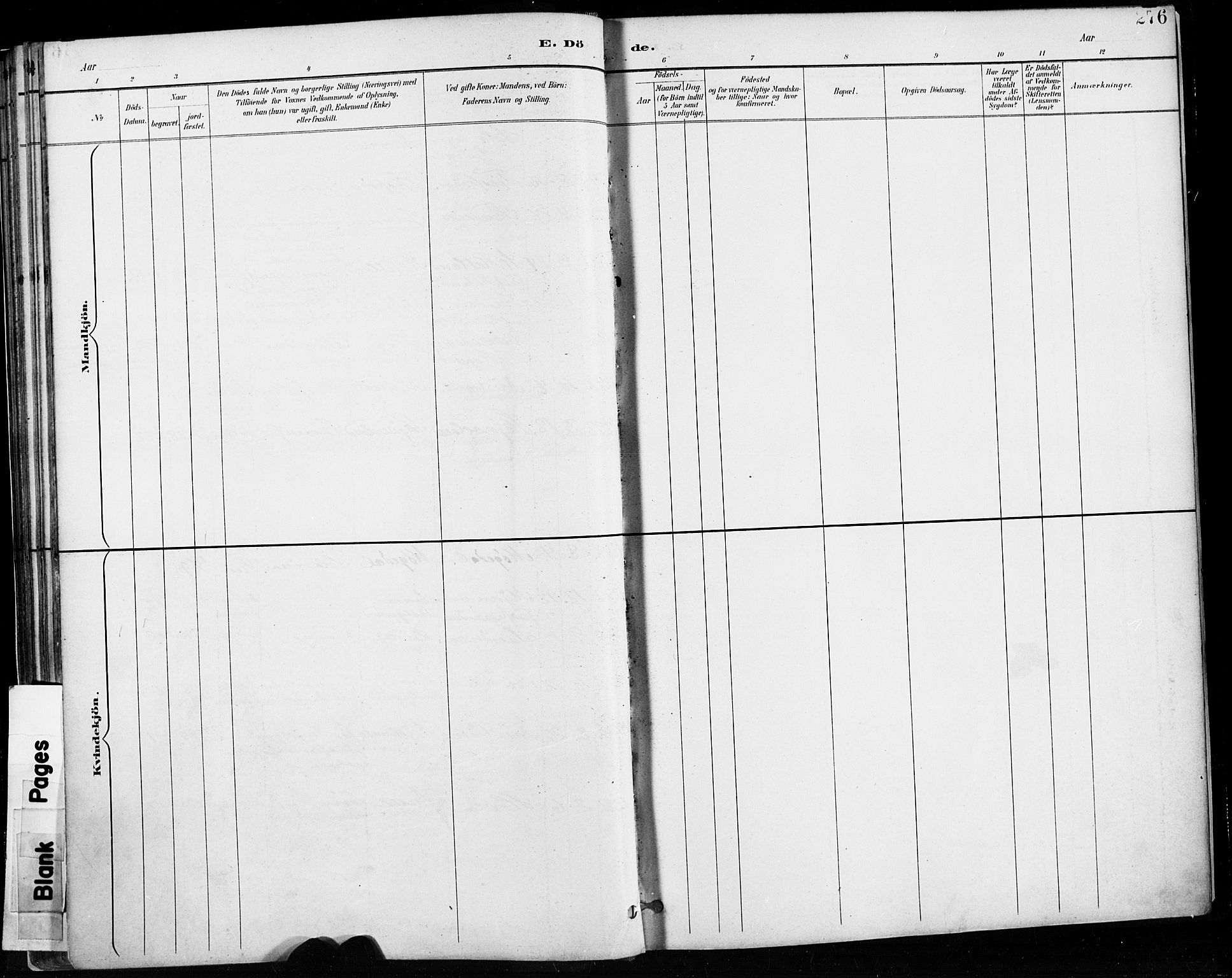 Høyland sokneprestkontor, SAST/A-101799/001/30BA/L0013: Parish register (official) no. A 13.2, 1889-1898, p. 276