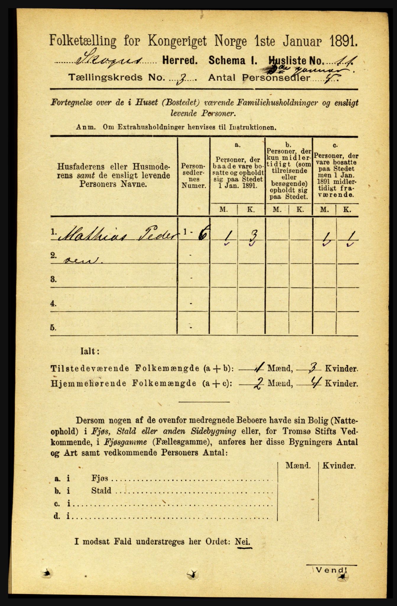 RA, 1891 census for 1719 Skogn, 1891, p. 1547