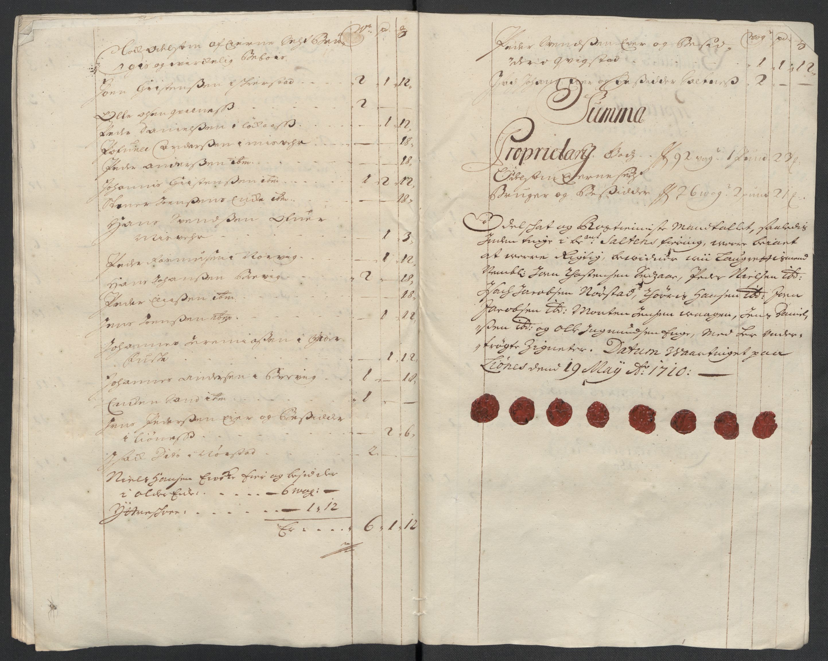 Rentekammeret inntil 1814, Reviderte regnskaper, Fogderegnskap, AV/RA-EA-4092/R66/L4581: Fogderegnskap Salten, 1707-1710, p. 463