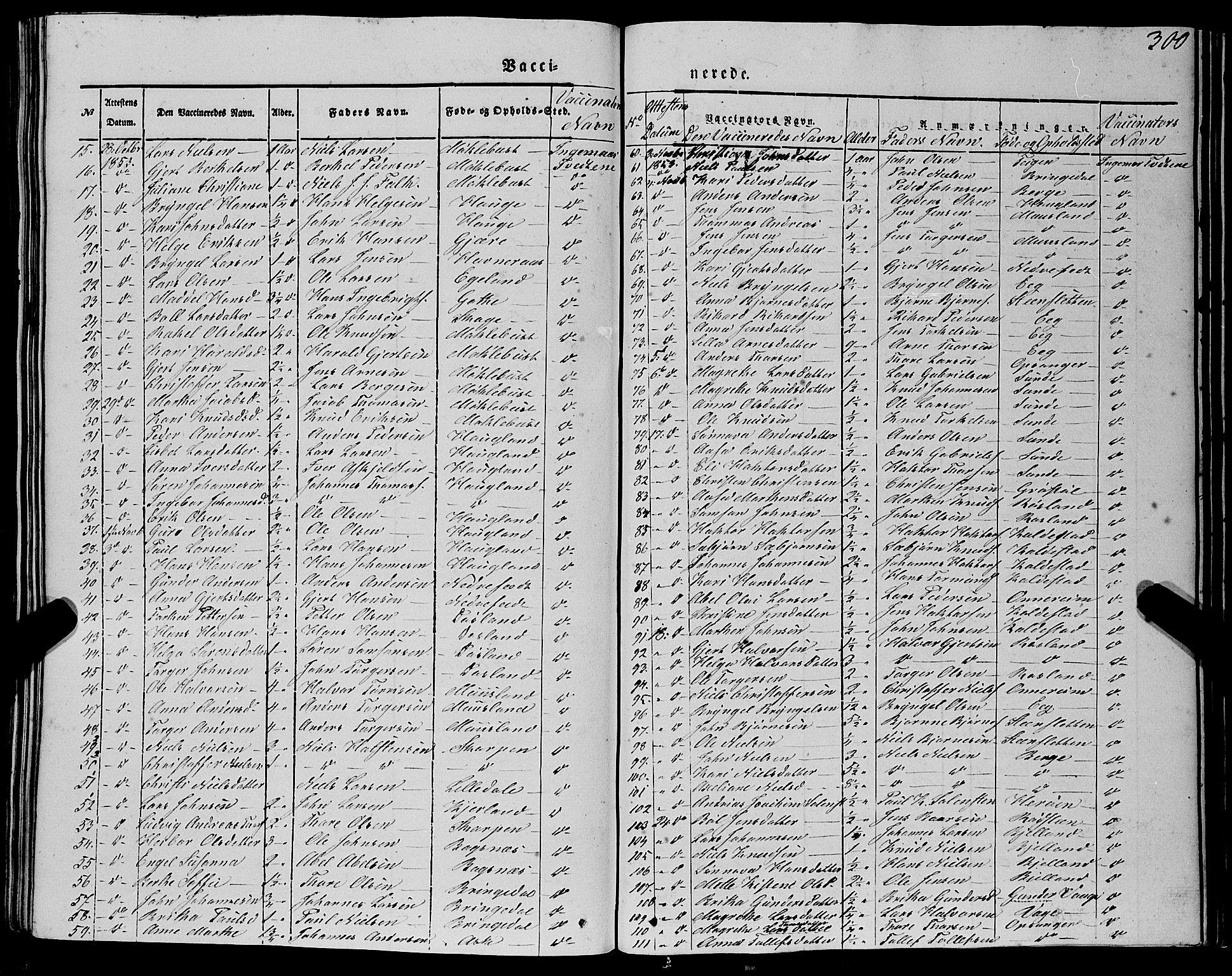 Kvinnherad sokneprestembete, AV/SAB-A-76401/H/Haa: Parish register (official) no. A 7, 1843-1853, p. 300