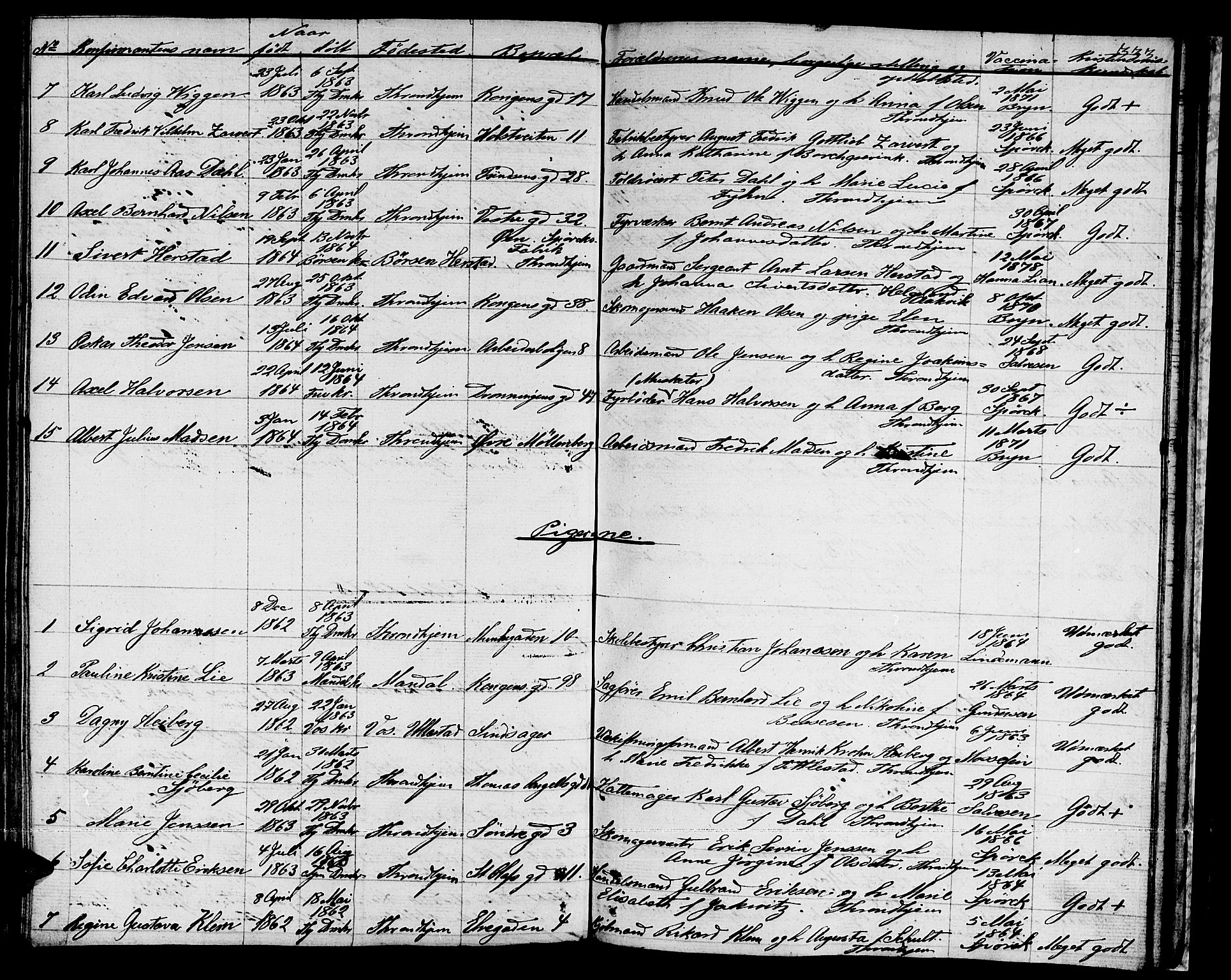 Ministerialprotokoller, klokkerbøker og fødselsregistre - Sør-Trøndelag, SAT/A-1456/601/L0070: Curate's parish register no. 601B03, 1821-1881, p. 333