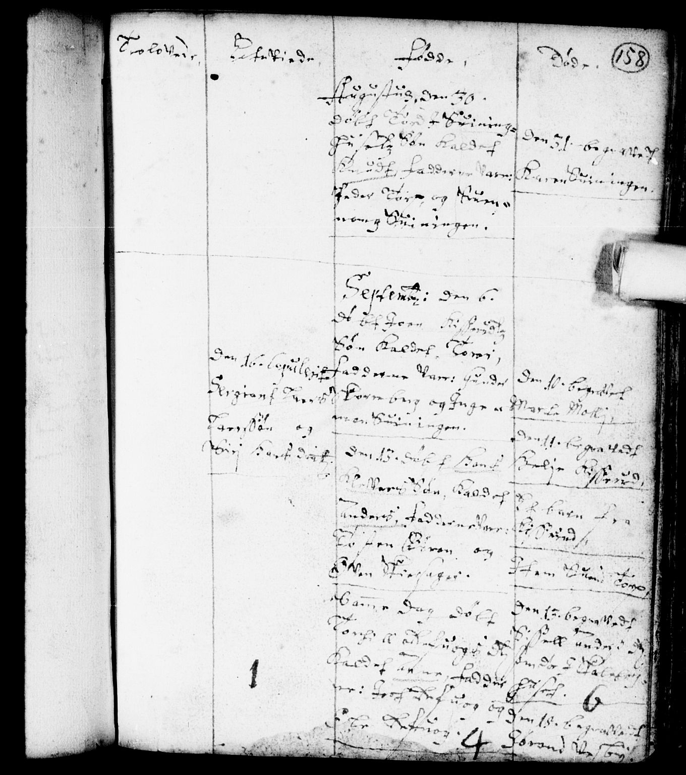 Spydeberg prestekontor Kirkebøker, AV/SAO-A-10924/F/Fa/L0001: Parish register (official) no. I 1, 1696-1738, p. 158