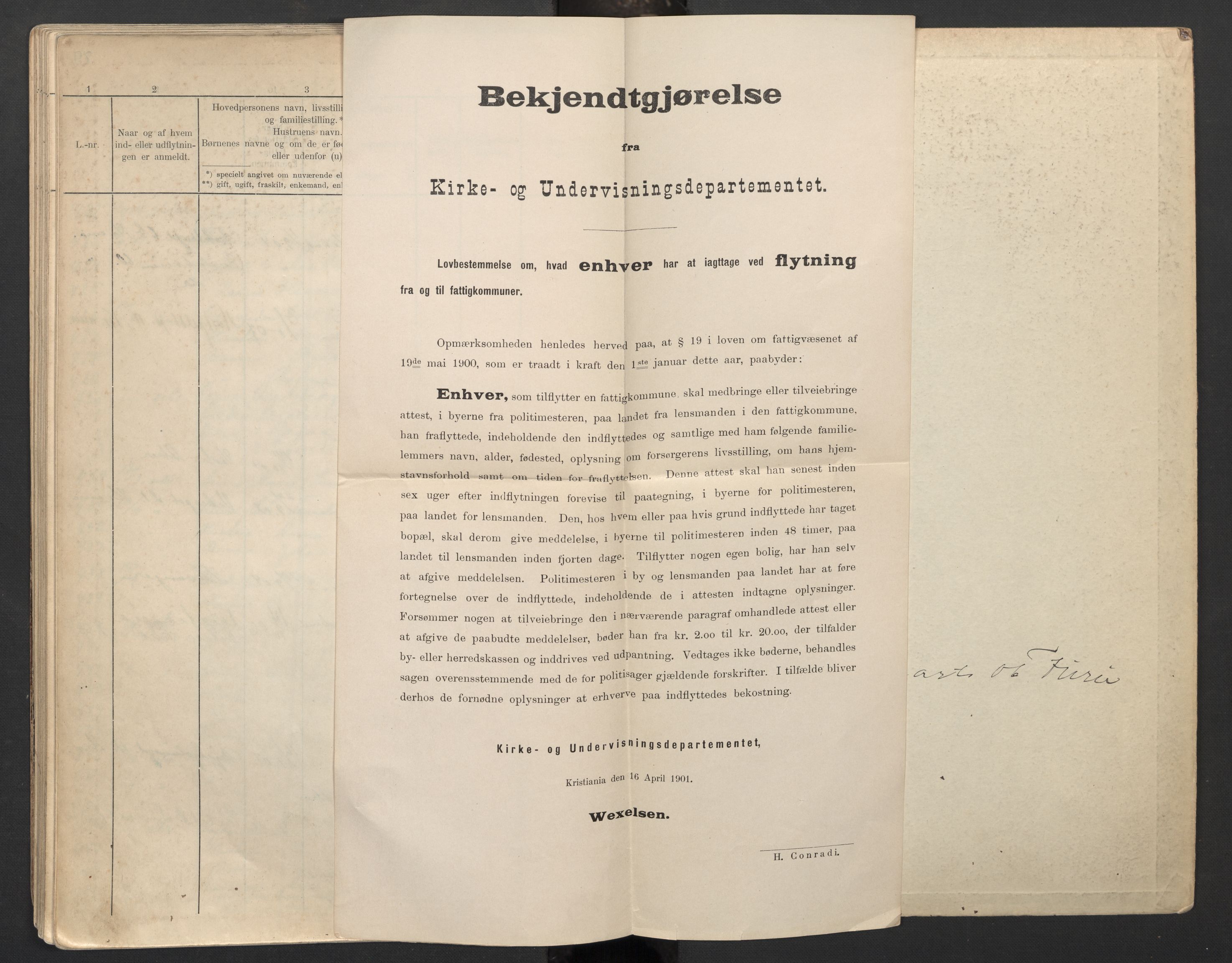 Bærum lensmannskontor, SAO/A-10277/I/Ia/L0001/0001: Flytteprotokoller / Inn- og utflyttinger, 1901-1904