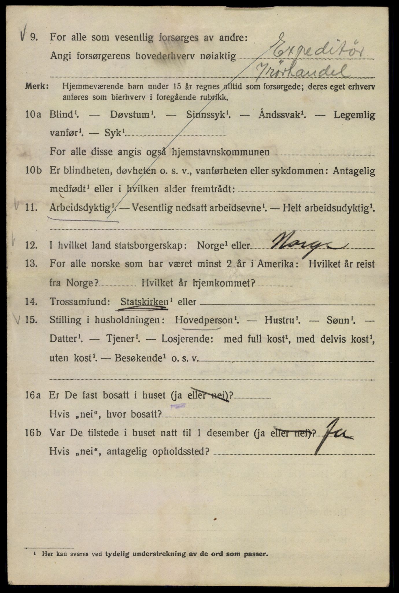 SAO, 1920 census for Kristiania, 1920, p. 658200