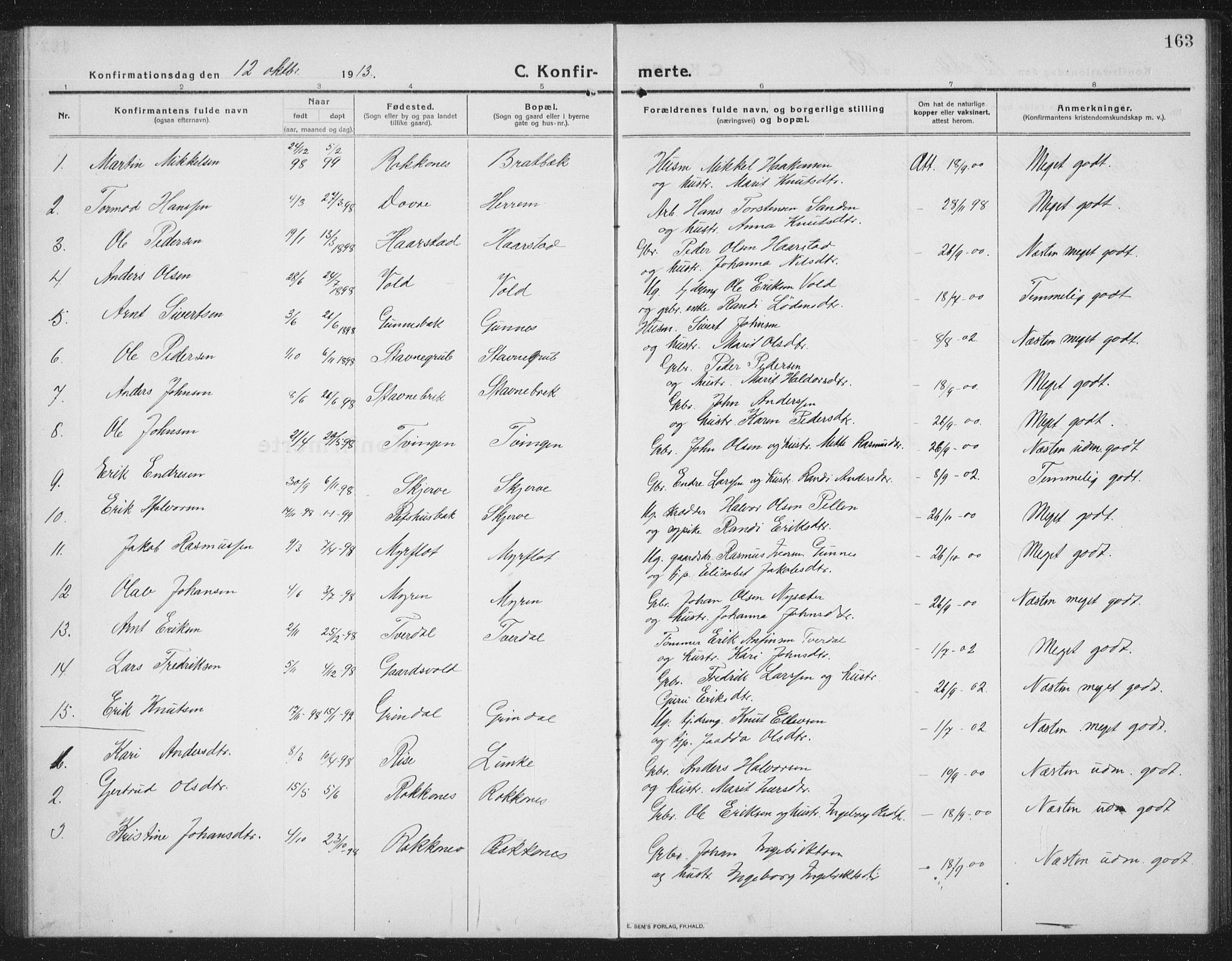 Ministerialprotokoller, klokkerbøker og fødselsregistre - Sør-Trøndelag, SAT/A-1456/674/L0877: Parish register (copy) no. 674C04, 1913-1940, p. 163