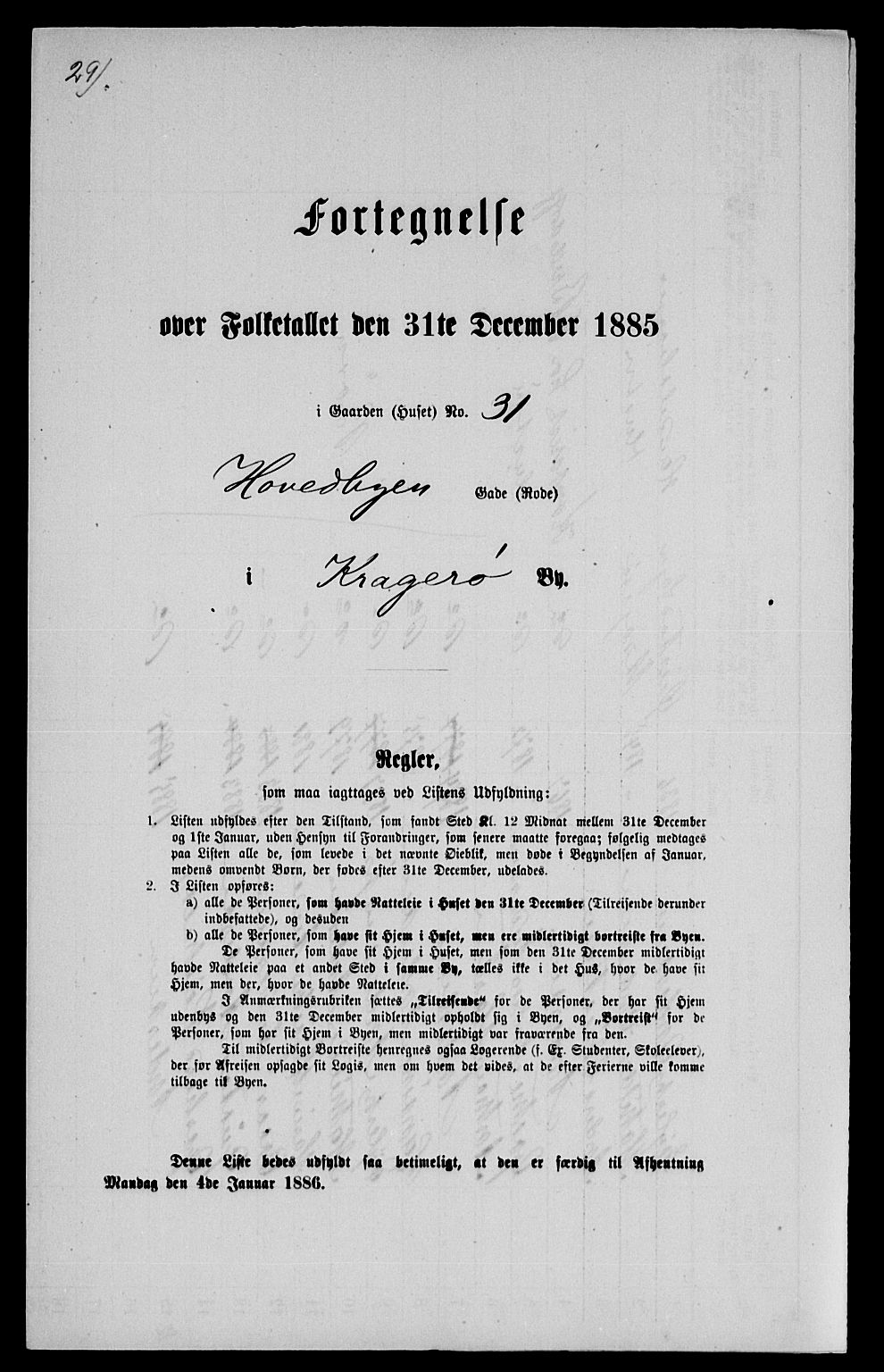 SAKO, 1885 census for 0801 Kragerø, 1885, p. 1089