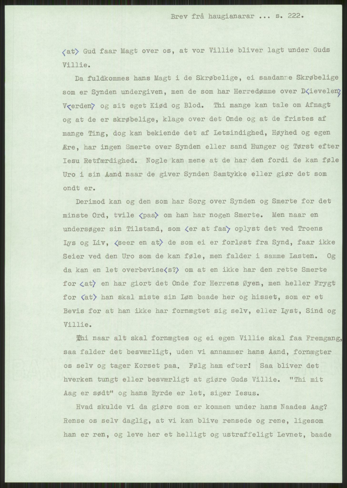 Samlinger til kildeutgivelse, Haugianerbrev, AV/RA-EA-6834/F/L0001: Haugianerbrev I: 1760-1804, 1760-1804, p. 222