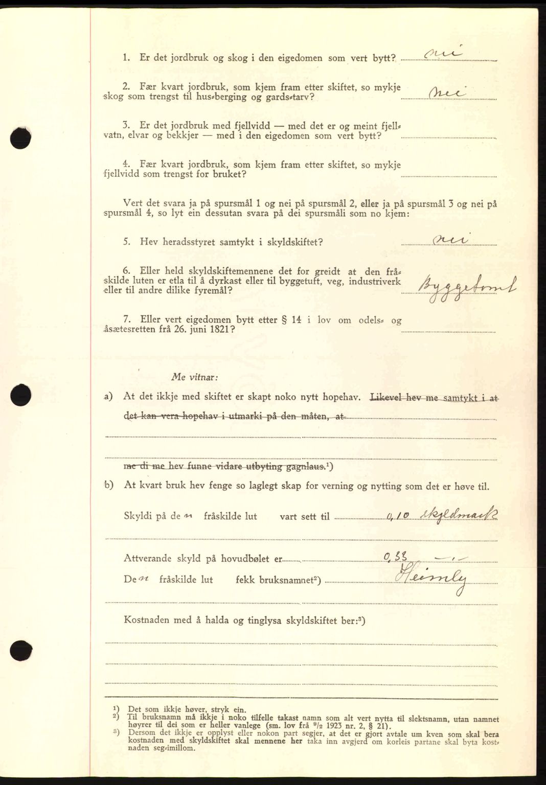 Romsdal sorenskriveri, AV/SAT-A-4149/1/2/2C: Mortgage book no. A10, 1941-1941, Diary no: : 1481/1941