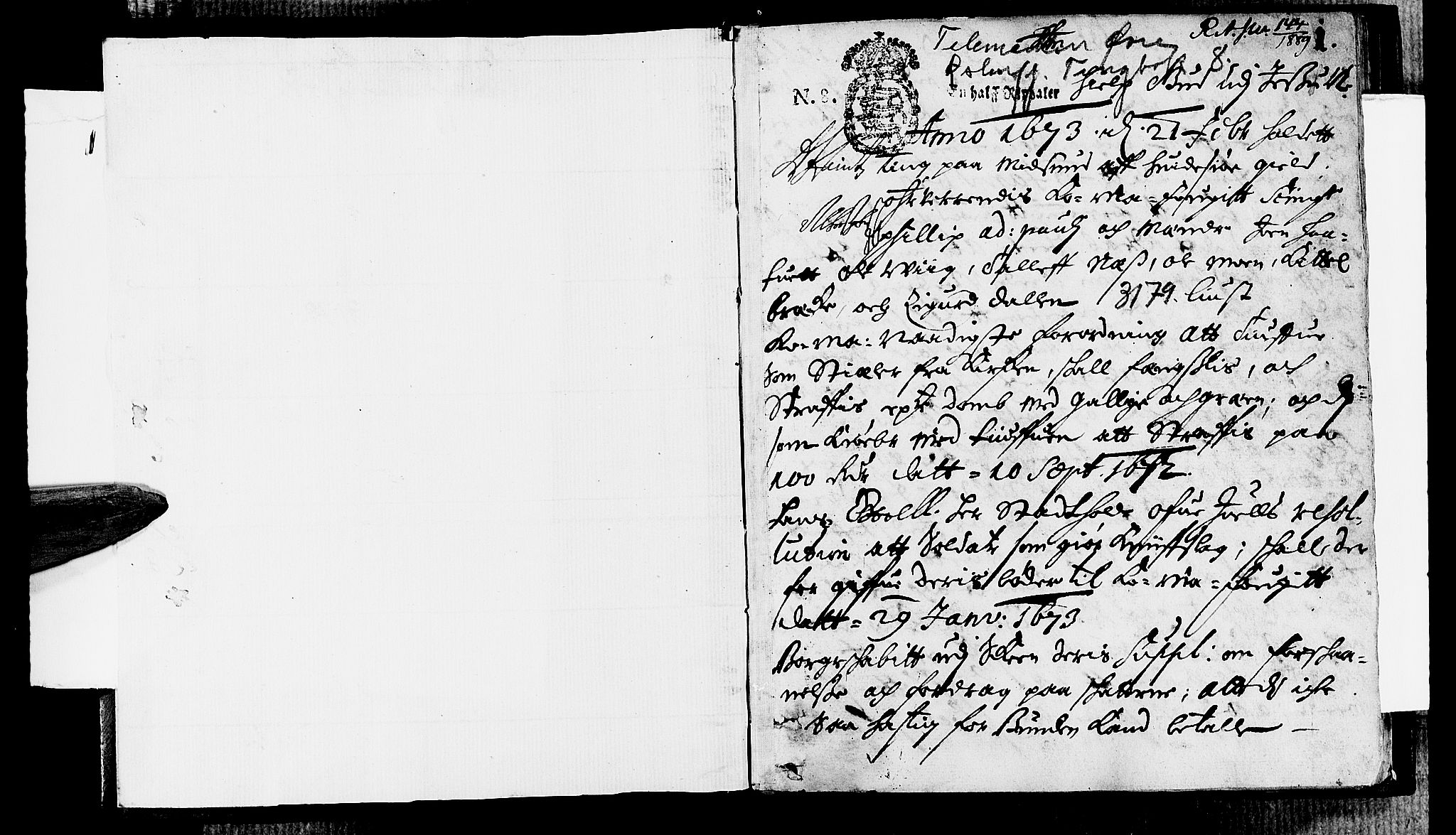 Øvre Telemark østfjelske sorenskriveri, SAKO/A-213/F/Fa/Faa/L0008: Tingbok, 1673, p. 1