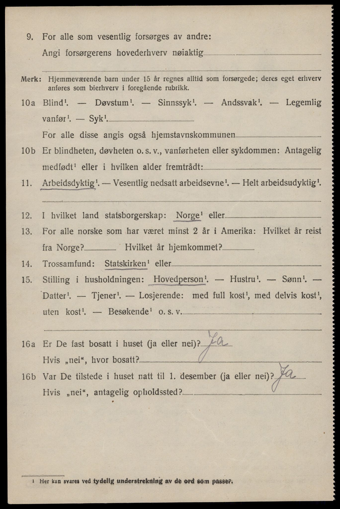 SAST, 1920 census for Hetland, 1920, p. 21698