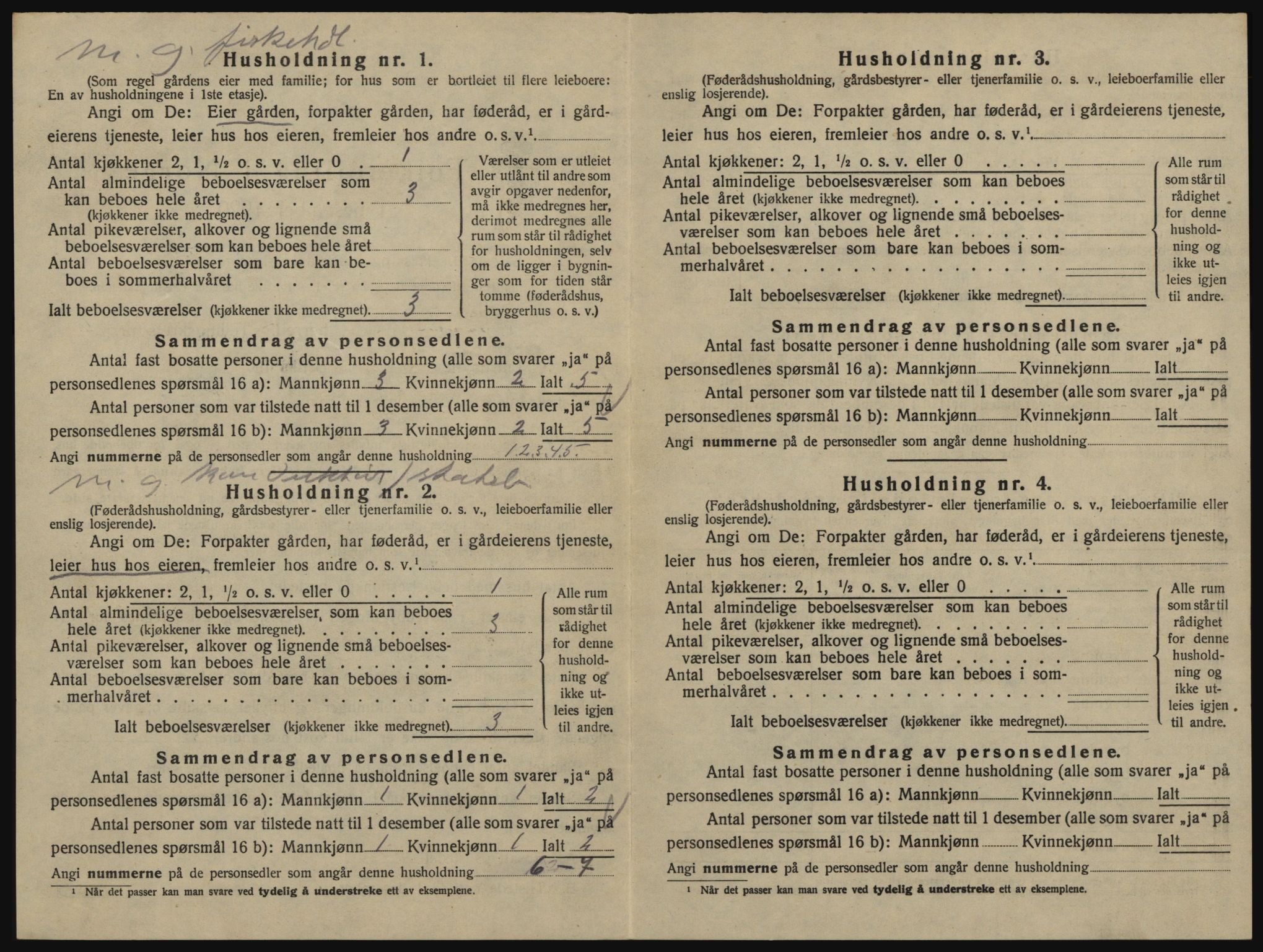 SAO, 1920 census for Glemmen, 1920, p. 2310