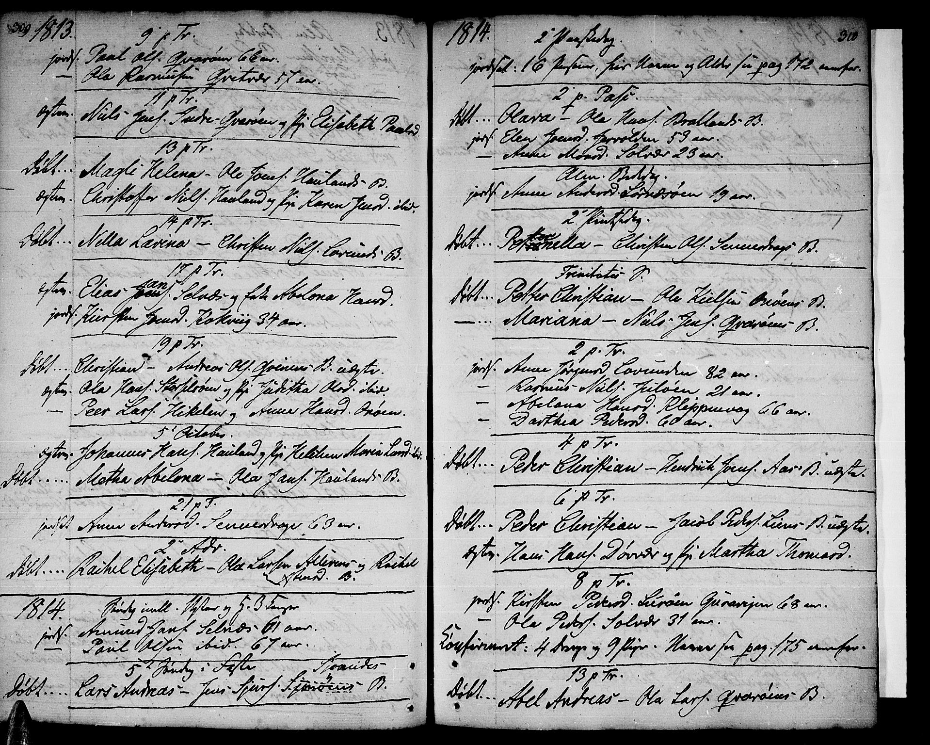Ministerialprotokoller, klokkerbøker og fødselsregistre - Nordland, SAT/A-1459/839/L0563: Parish register (official) no. 839A01 /1, 1767-1824, p. 309-310