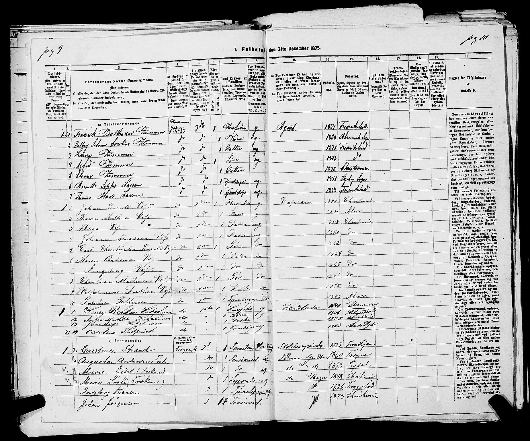 RA, 1875 census for 0301 Kristiania, 1875, p. 1780