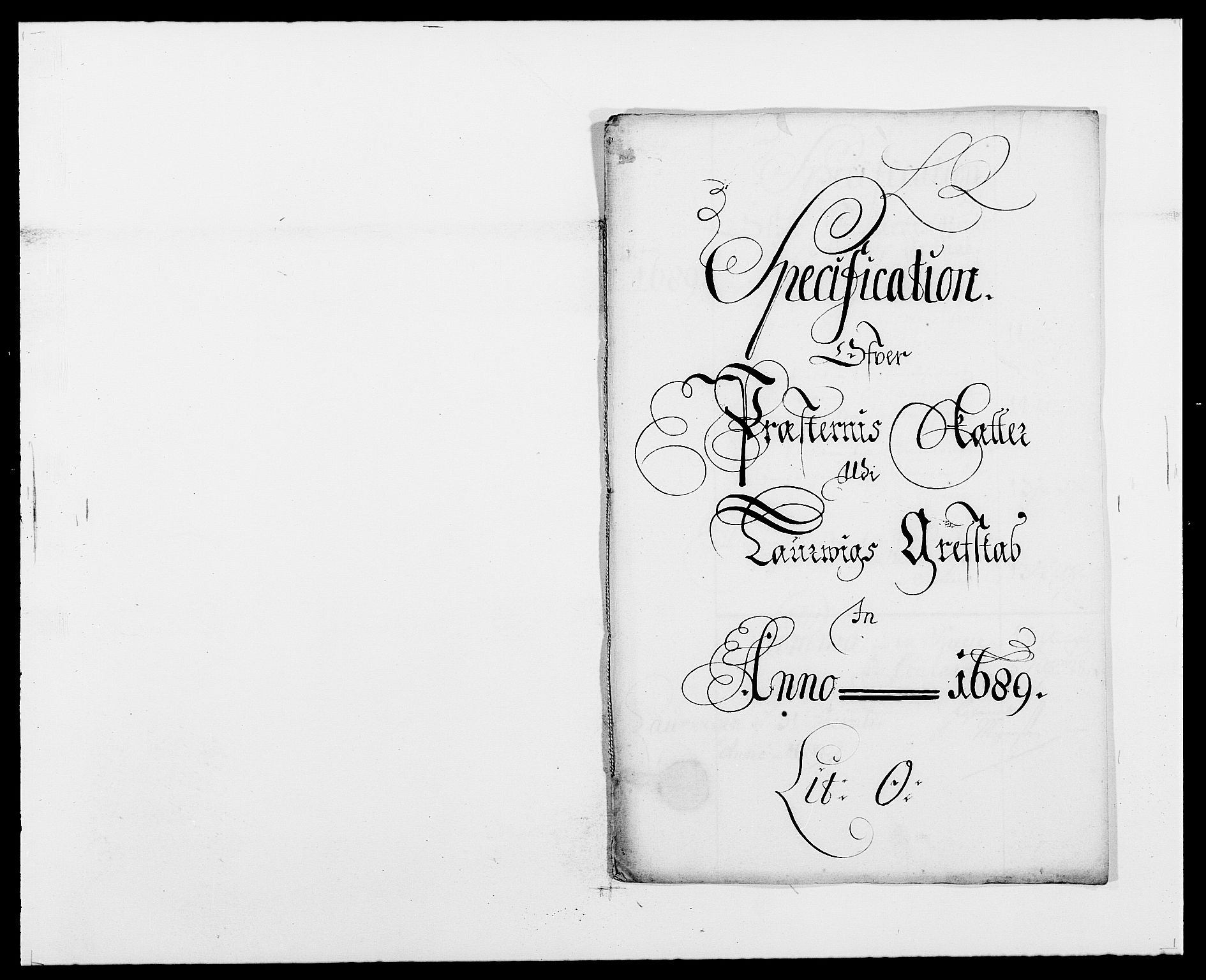 Rentekammeret inntil 1814, Reviderte regnskaper, Fogderegnskap, RA/EA-4092/R33/L1971: Fogderegnskap Larvik grevskap, 1688-1689, p. 333