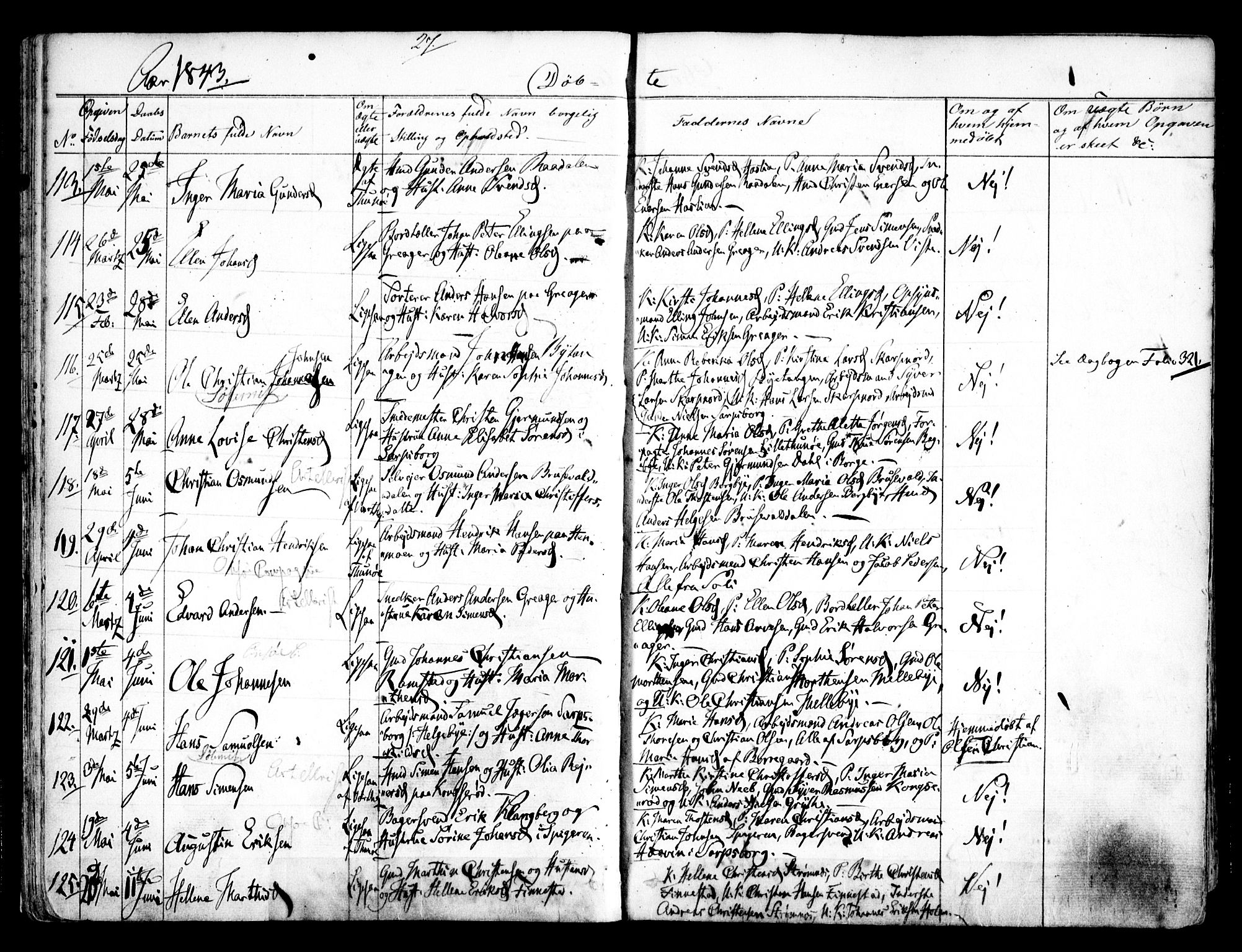 Tune prestekontor Kirkebøker, SAO/A-2007/F/Fa/L0009: Parish register (official) no. 9, 1842-1846, p. 27