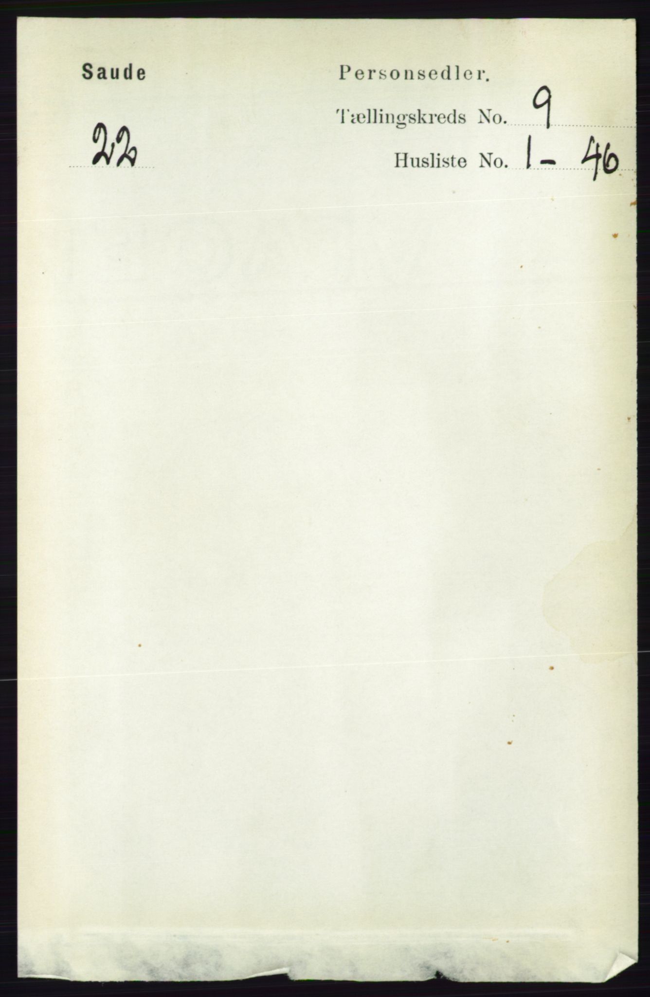 RA, 1891 census for 0822 Sauherad, 1891, p. 2709